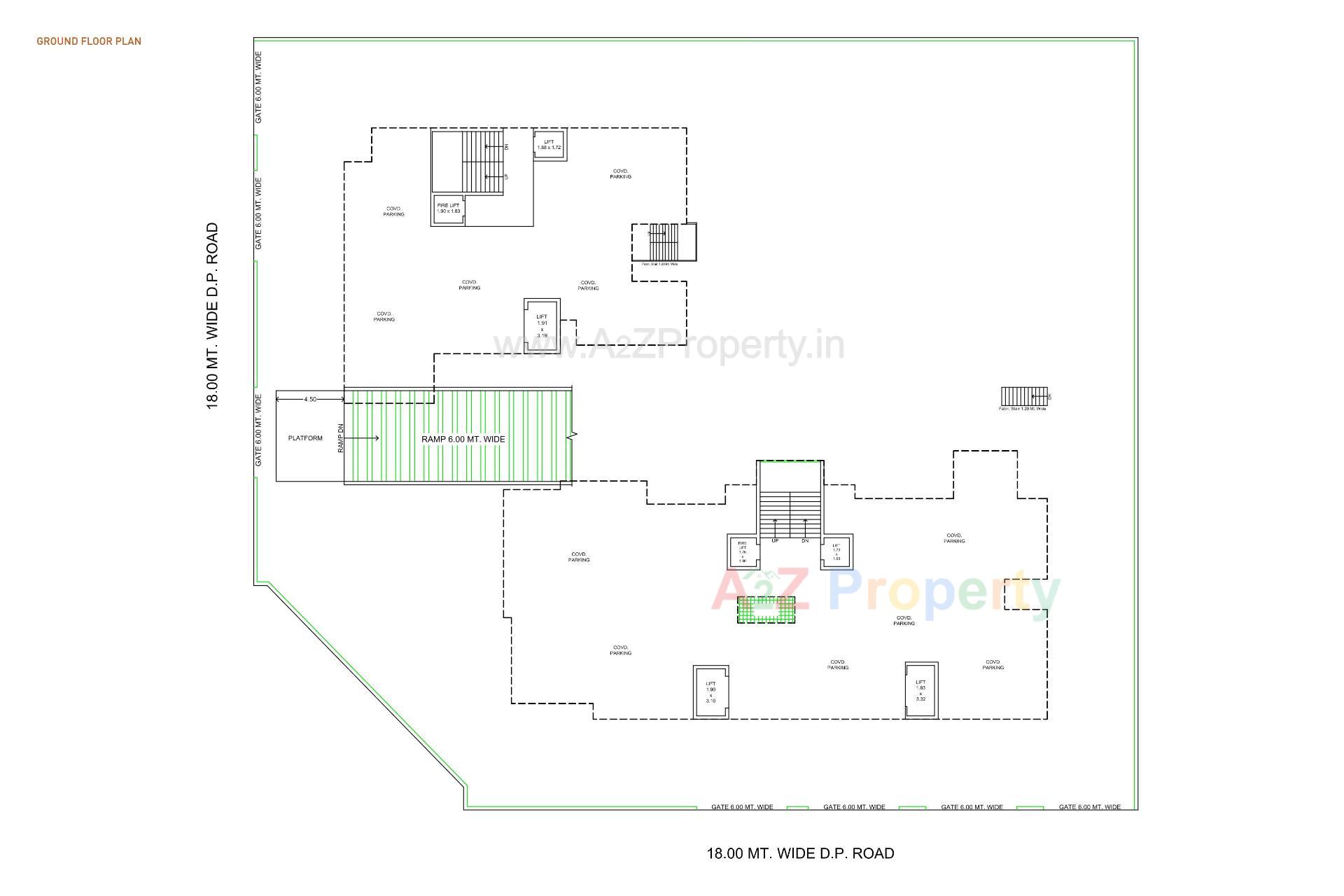 Layout of real estate project Vision Heights located at Jamnagar, Jamnagar, Gujarat