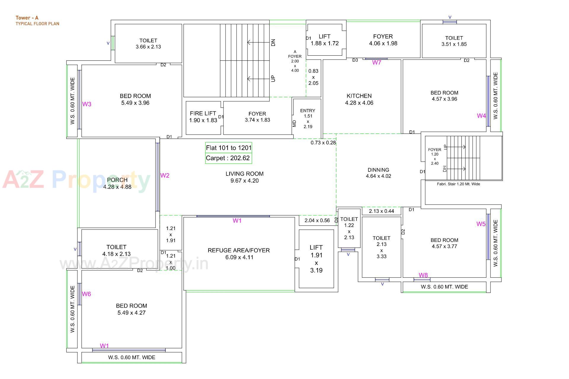 Layout of real estate project Vision Heights located at Jamnagar, Jamnagar, Gujarat