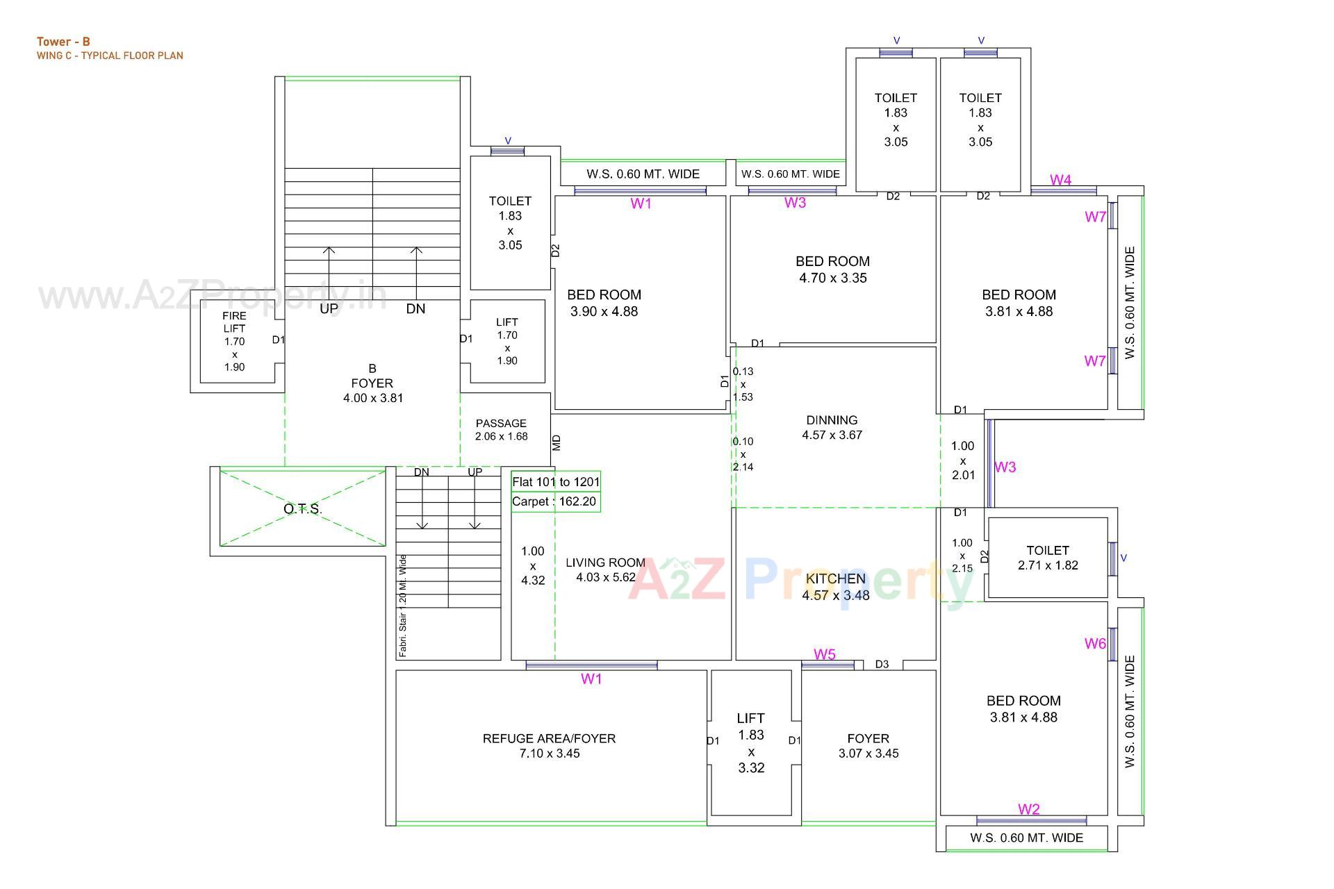 Layout of real estate project Vision Heights located at Jamnagar, Jamnagar, Gujarat