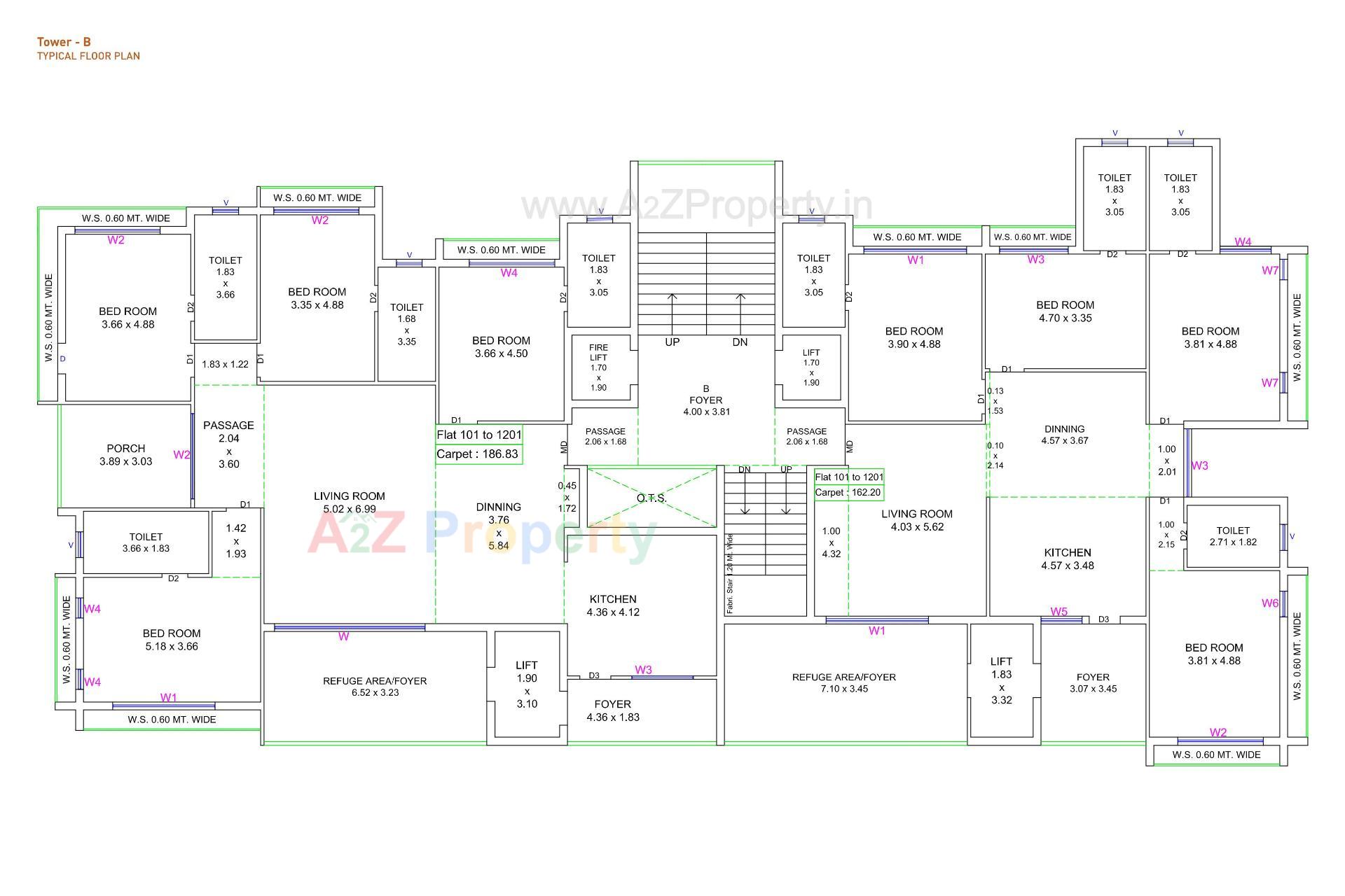 Layout of real estate project Vision Heights located at Jamnagar, Jamnagar, Gujarat