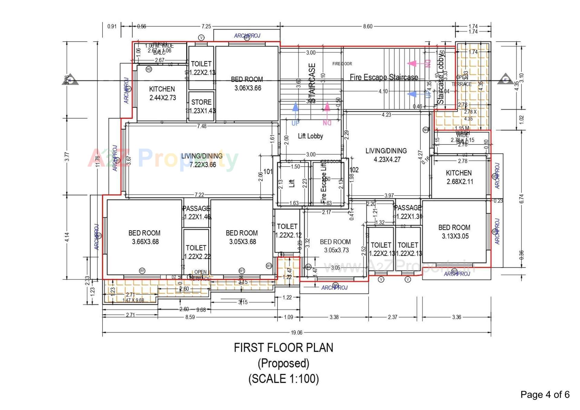 Layout of real estate project Vivanta located at Mehulnagar, Jamnagar, Gujarat