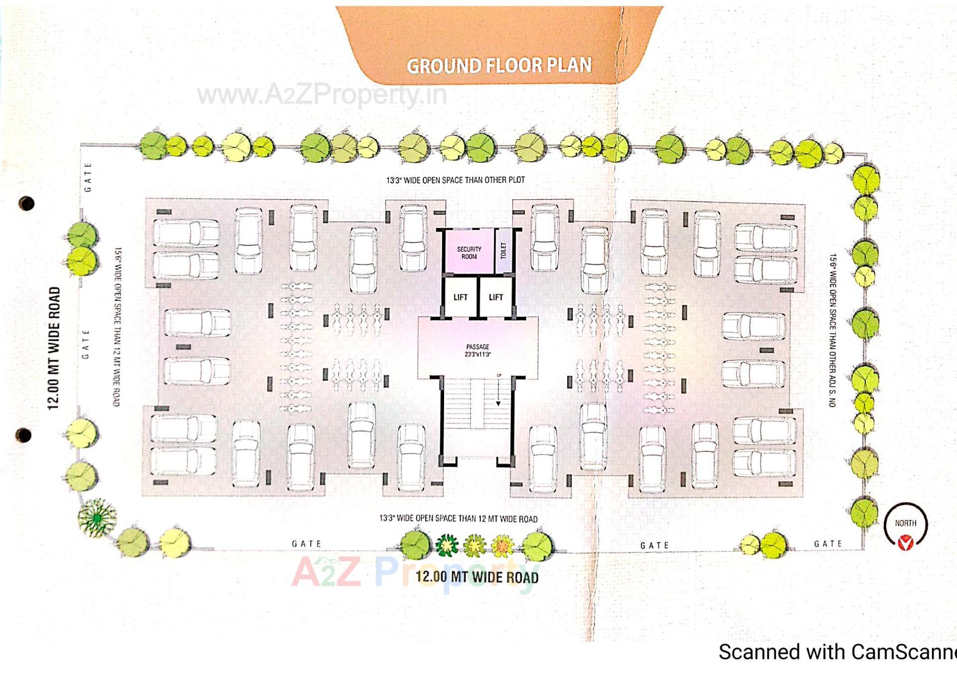 Layout of real estate project 7th Aura located at Junagadh, Junagadh, Gujarat