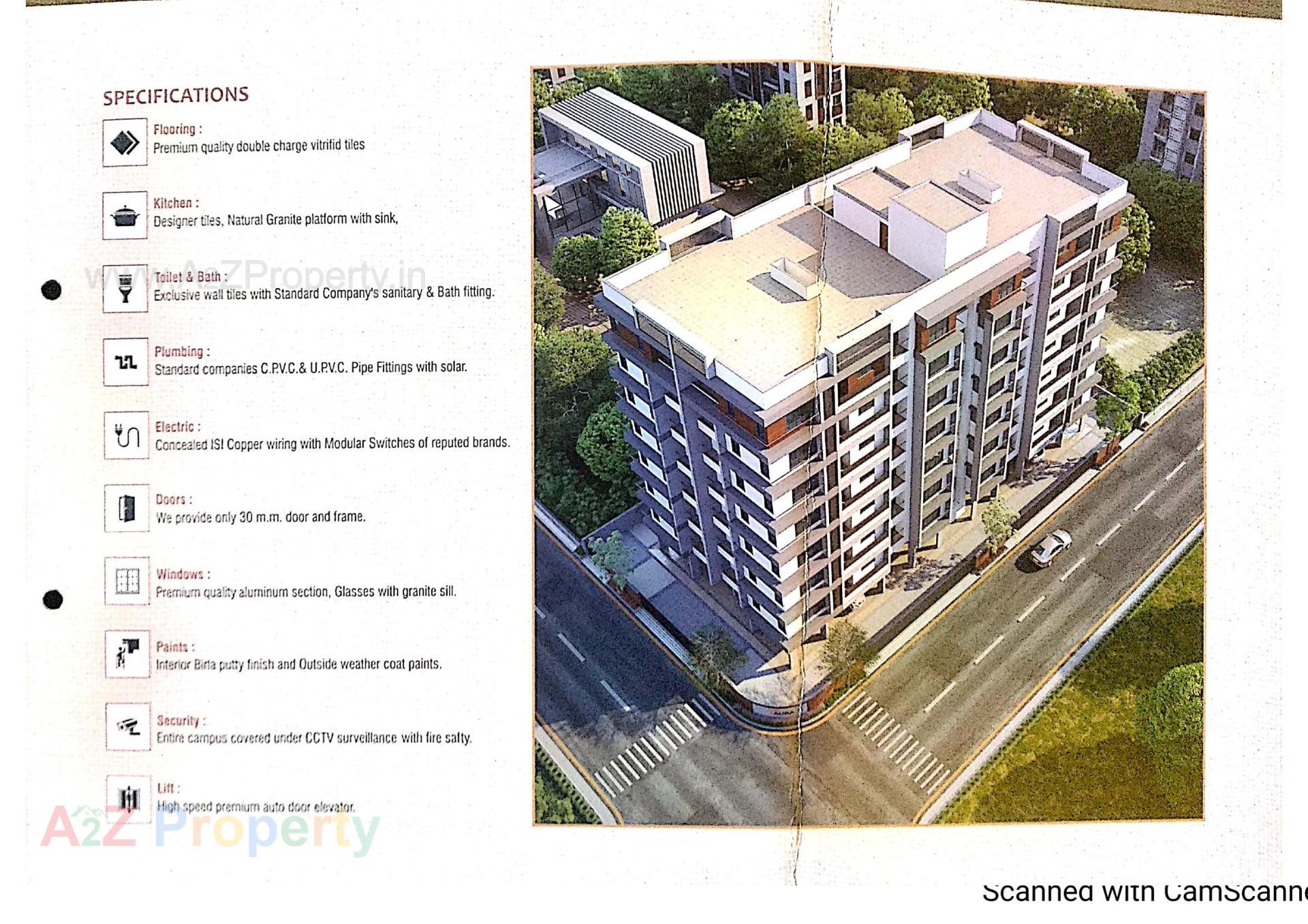 3D Elevation of real estate project 7th Aura located at Junagadh, Junagadh, Gujarat