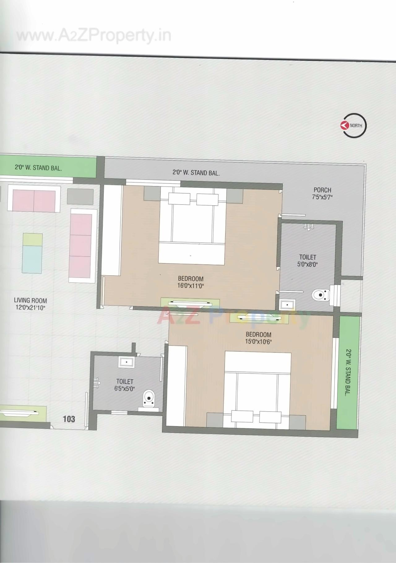 Layout of real estate project Akshar Avenue located at Junagadh, Junagadh, Gujarat