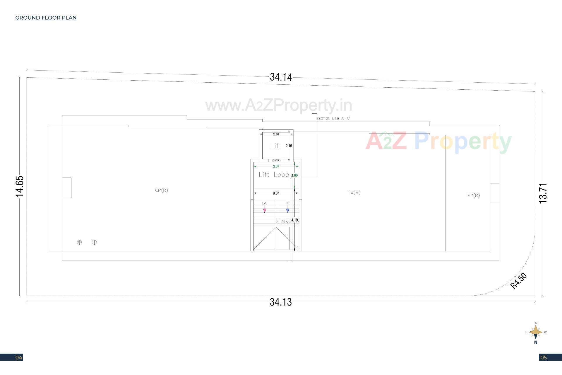 Layout of real estate project Akshar Highland located at Junagadh, Junagadh, Gujarat