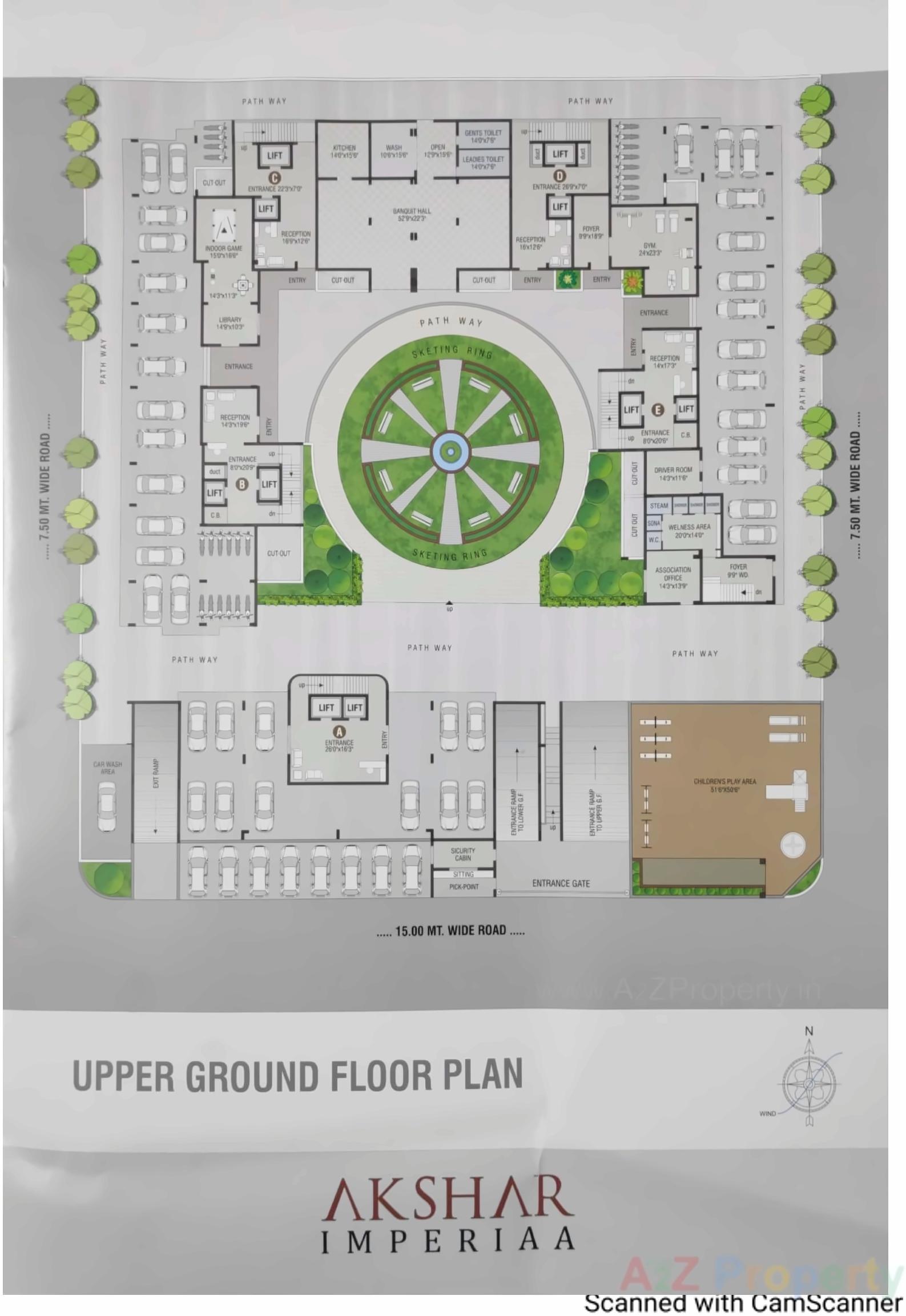 Layout of real estate project Akshar Imperia located at Junagadh, Junagadh, Gujarat