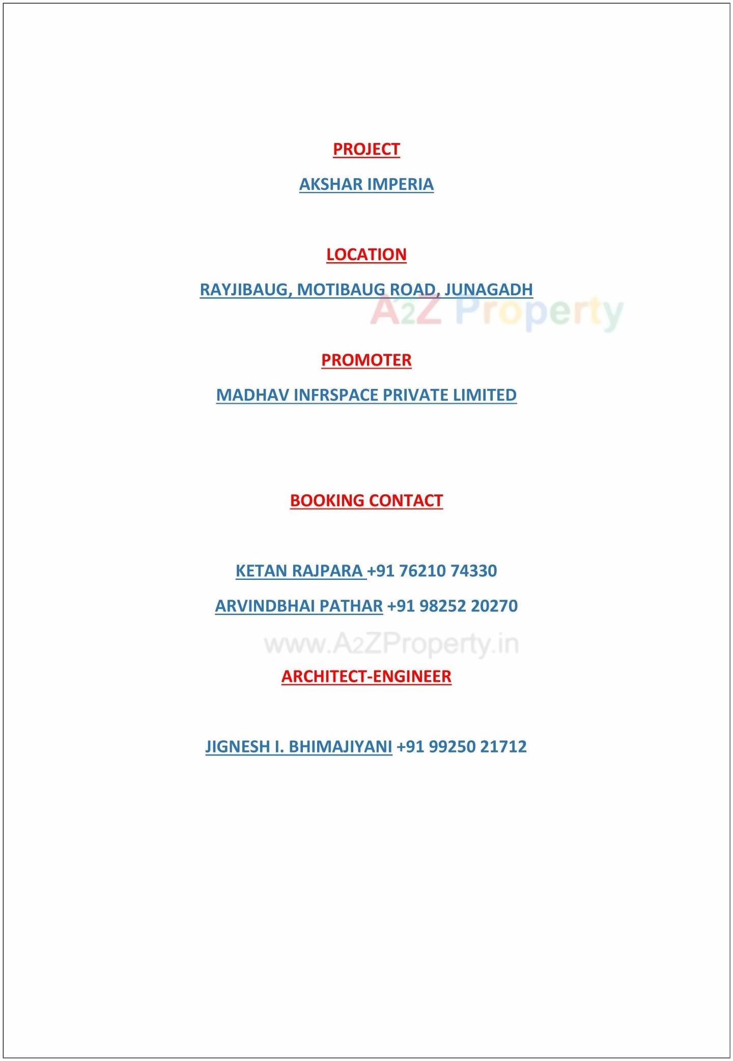  of real estate project Akshar Imperia located at Junagadh, Junagadh, Gujarat