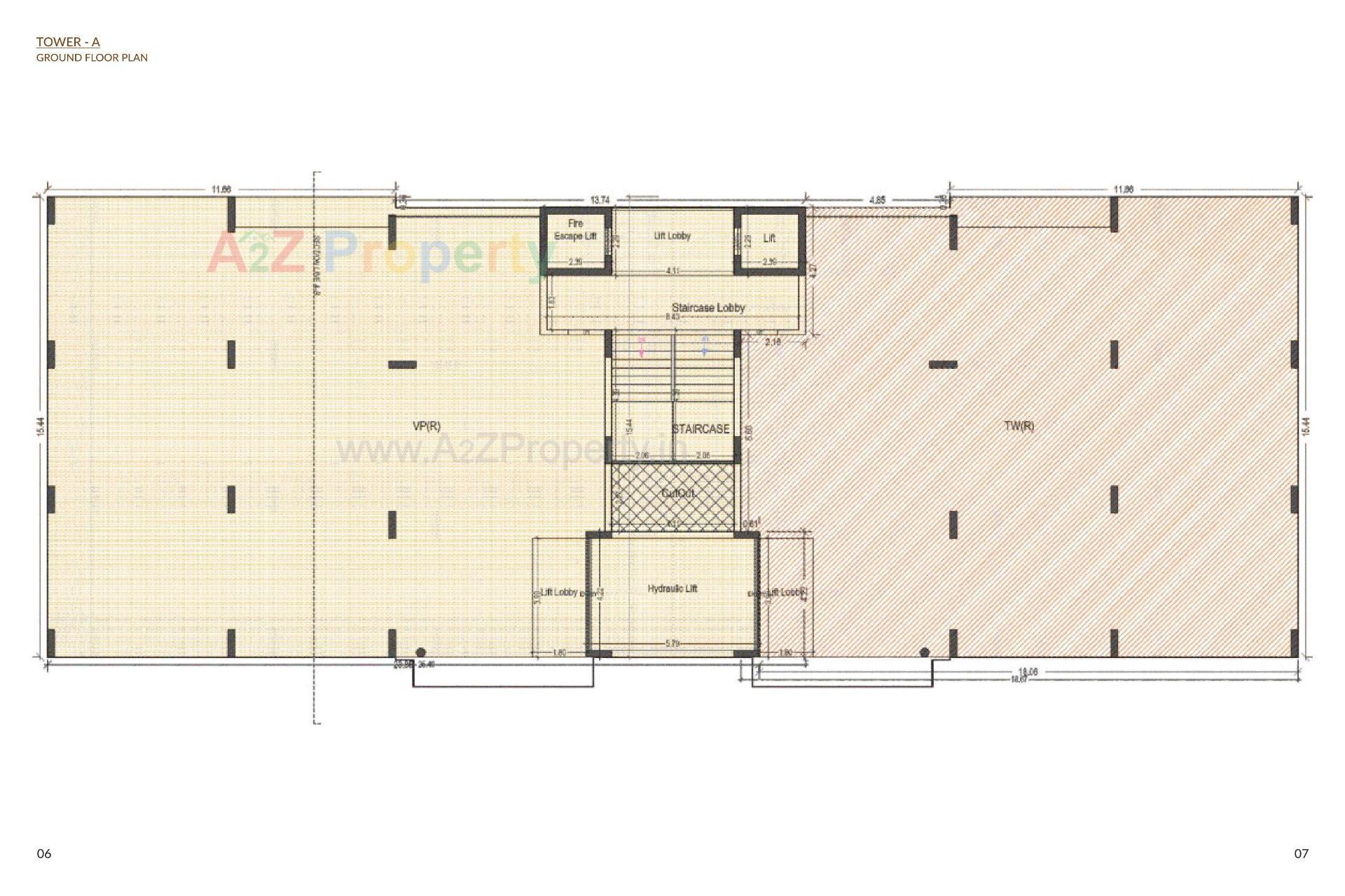 Layout of real estate project Akshar Swarnbhoomi located at Zanzarda, Junagadh, Gujarat