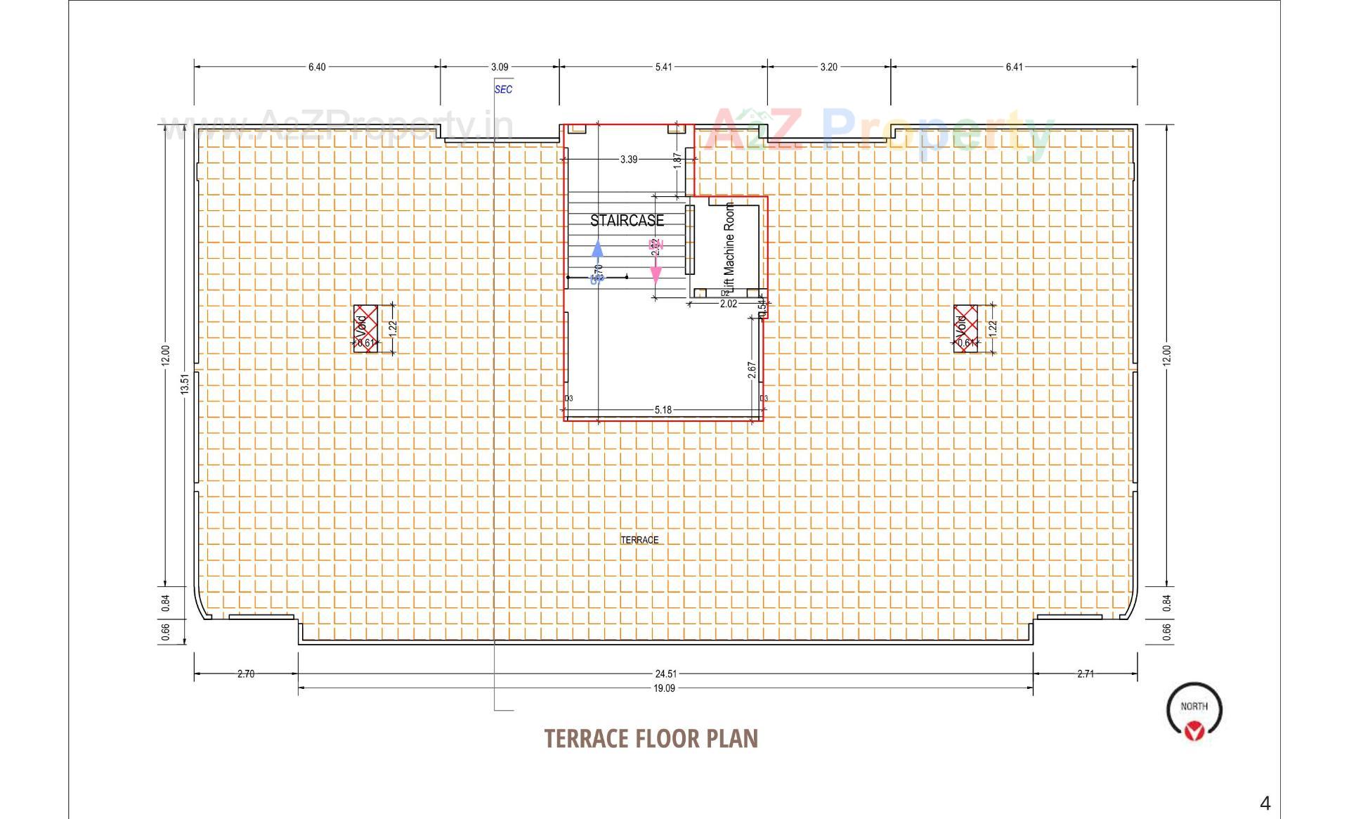 Layout of real estate project Akshardwar Apartment located at Zanzarda, Junagadh, Gujarat
