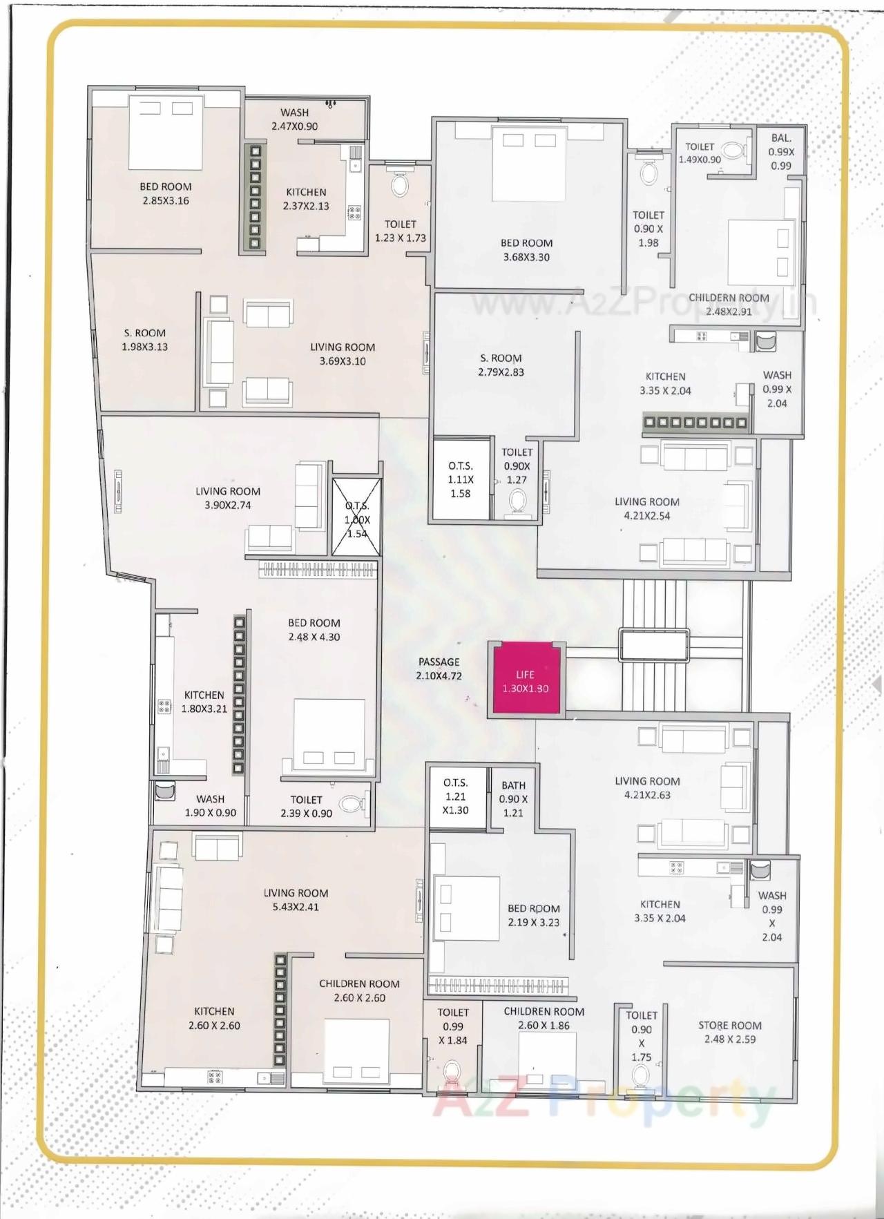 Layout of real estate project Al Falah located at Junagadh, Junagadh, Gujarat