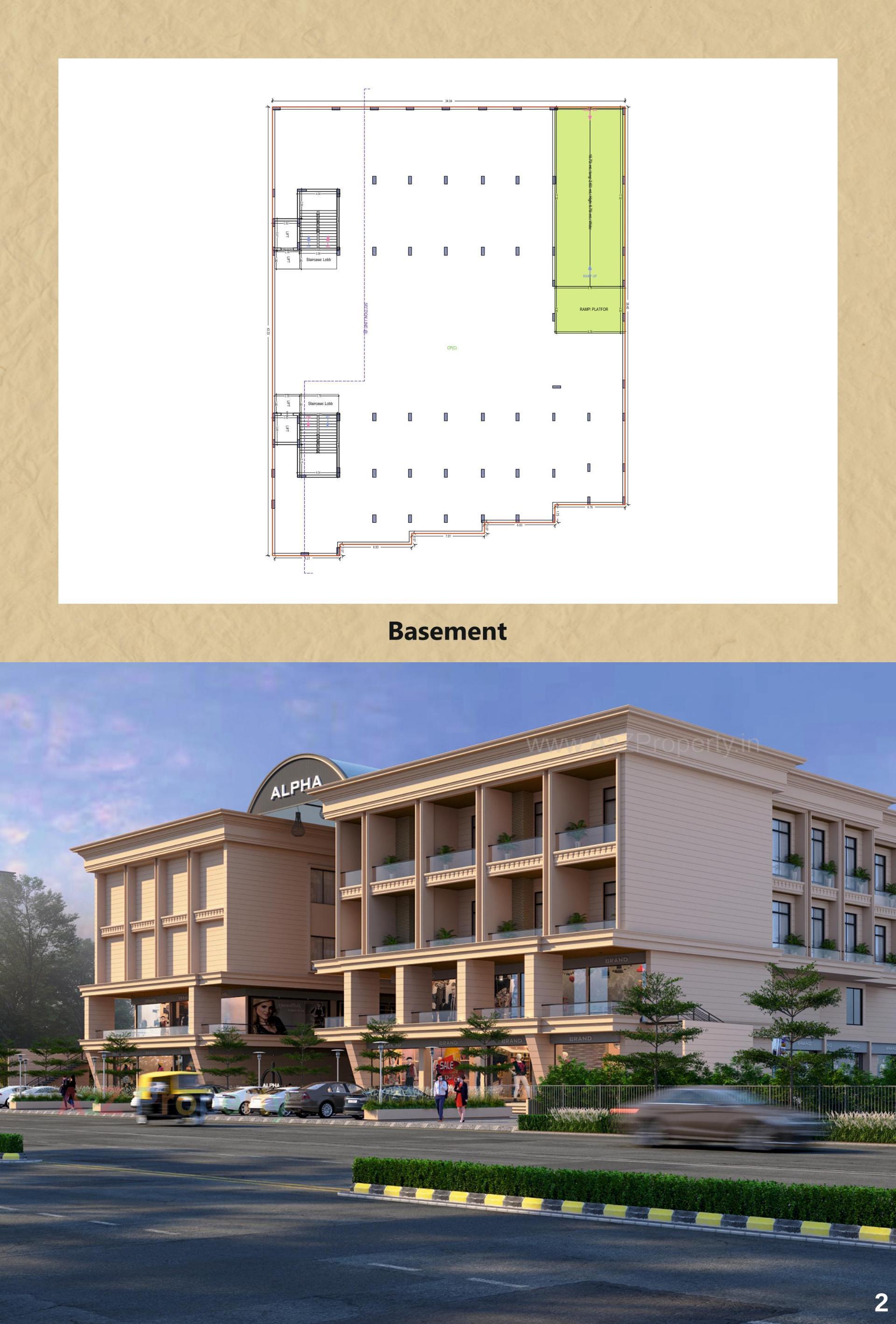 Layout of real estate project Alpha One located at Dolatpara, Junagadh, Gujarat