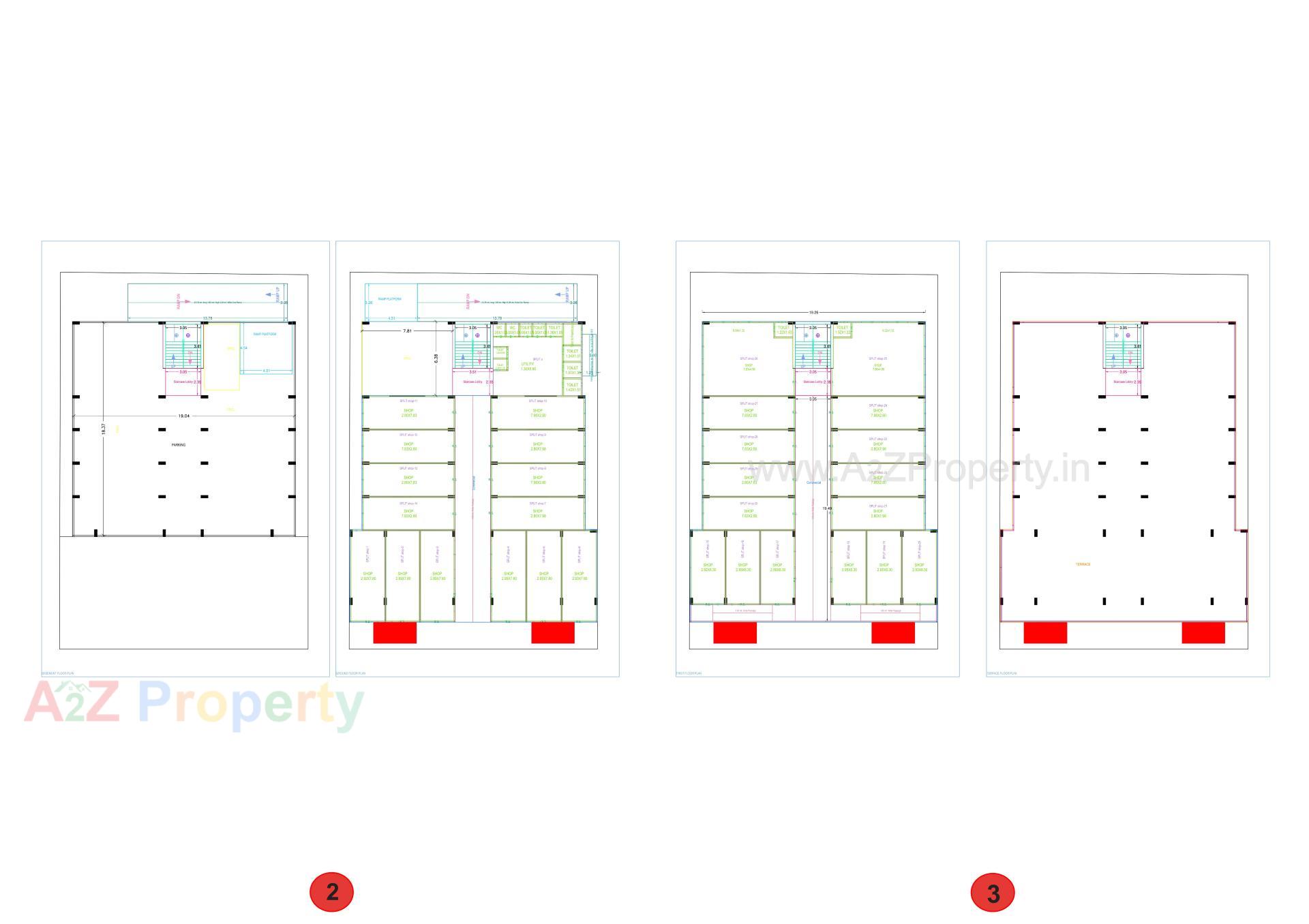 Layout of real estate project Angel Complex located at Junagadh, Junagadh, Gujarat
