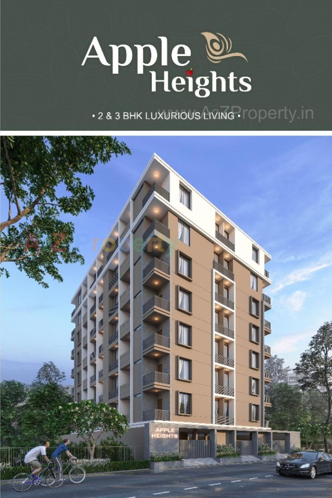 3D Elevation of real estate project Apple Heights located at Timbavadi, Junagadh, Gujarat