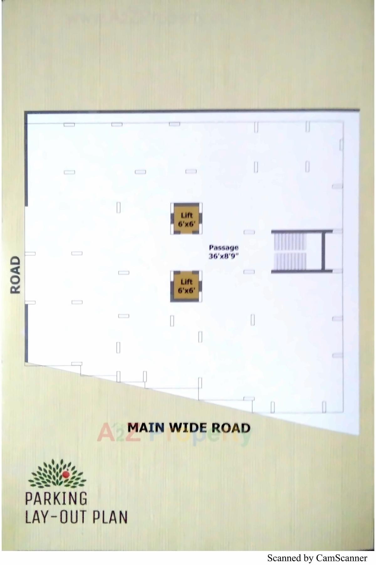 Layout of real estate project Apple Wood located at Junagadh, Junagadh, Gujarat