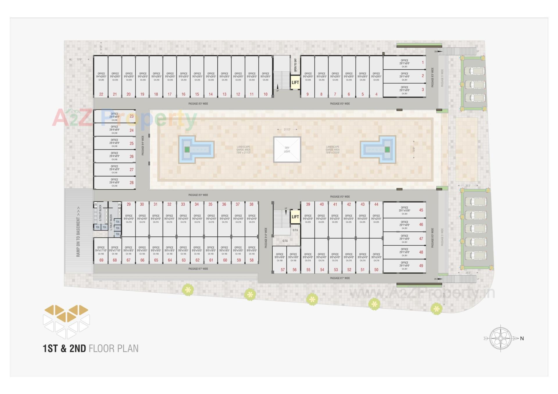 Layout of real estate project Applewood City Mall located at Timbawadi, Junagadh, Gujarat