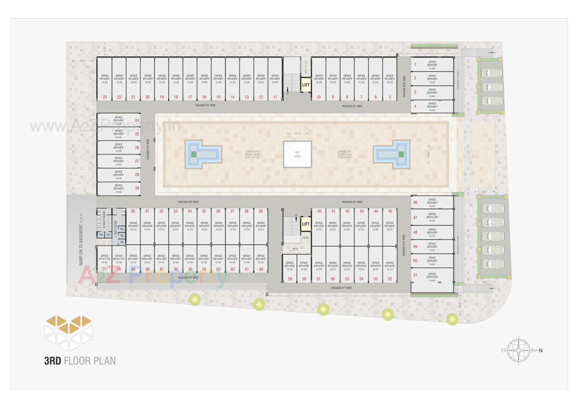 Layout of real estate project Applewood City Mall located at Timbawadi, Junagadh, Gujarat