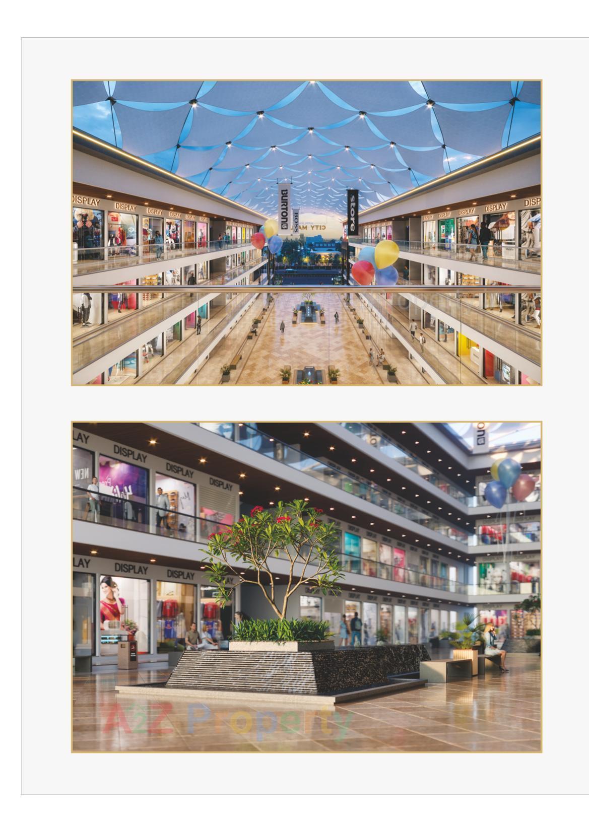 3D Elevation of real estate project Applewood City Mall located at Timbawadi, Junagadh, Gujarat