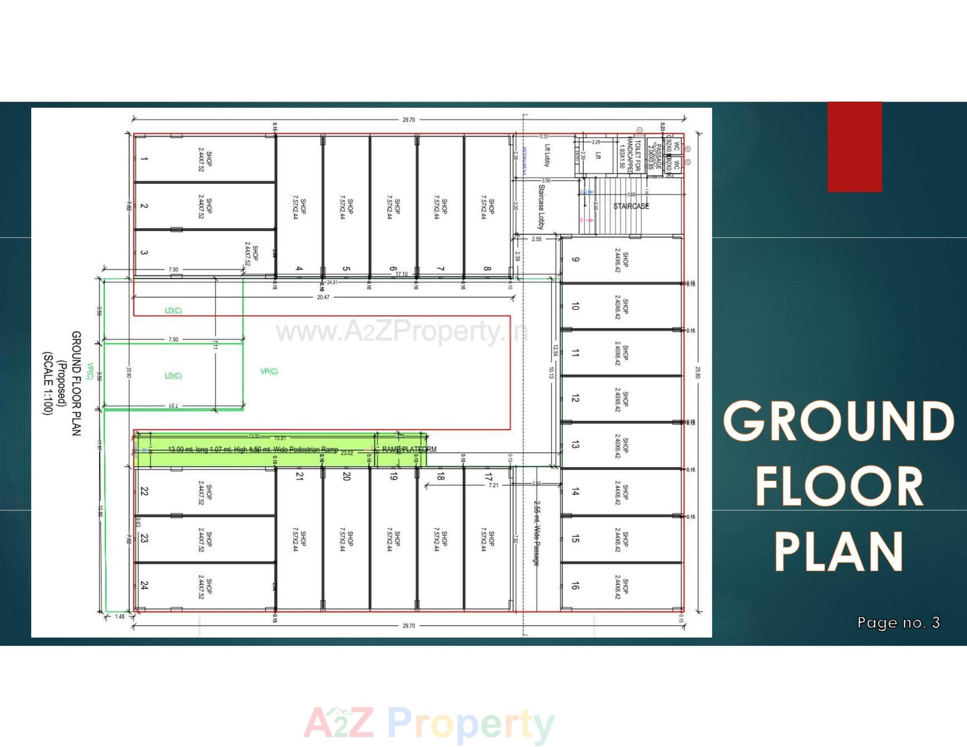 Layout of real estate project Applewood Prime located at Timbawadi, Junagadh, Gujarat