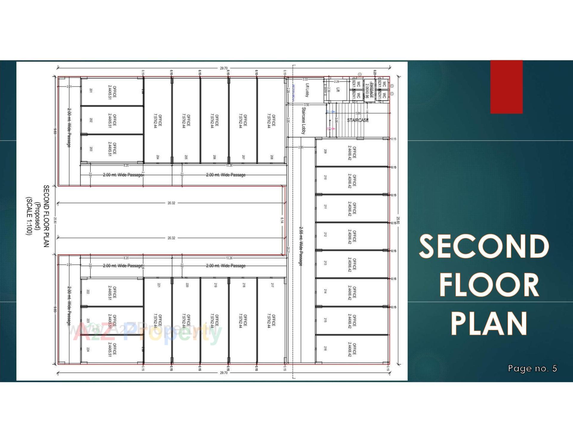 Layout of real estate project Applewood Prime located at Timbawadi, Junagadh, Gujarat