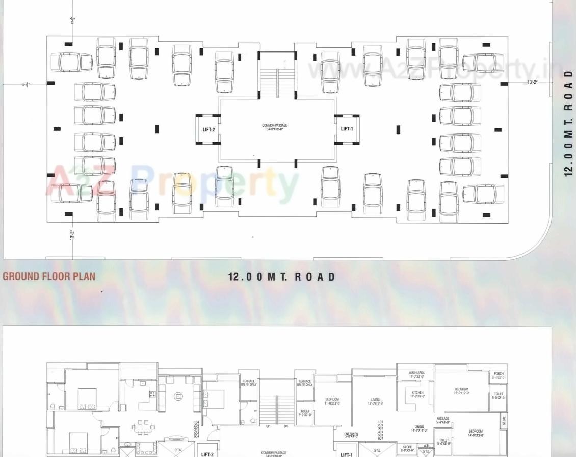 Layout of real estate project Atlantis located at Junagadh, Junagadh, Gujarat