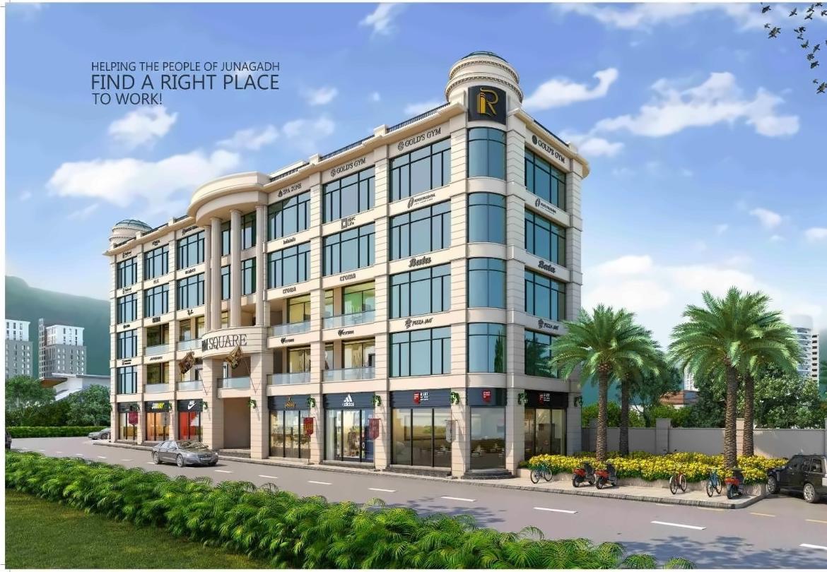3D Elevation of real estate project Bm Square located at Junagadh, Junagadh, Gujarat