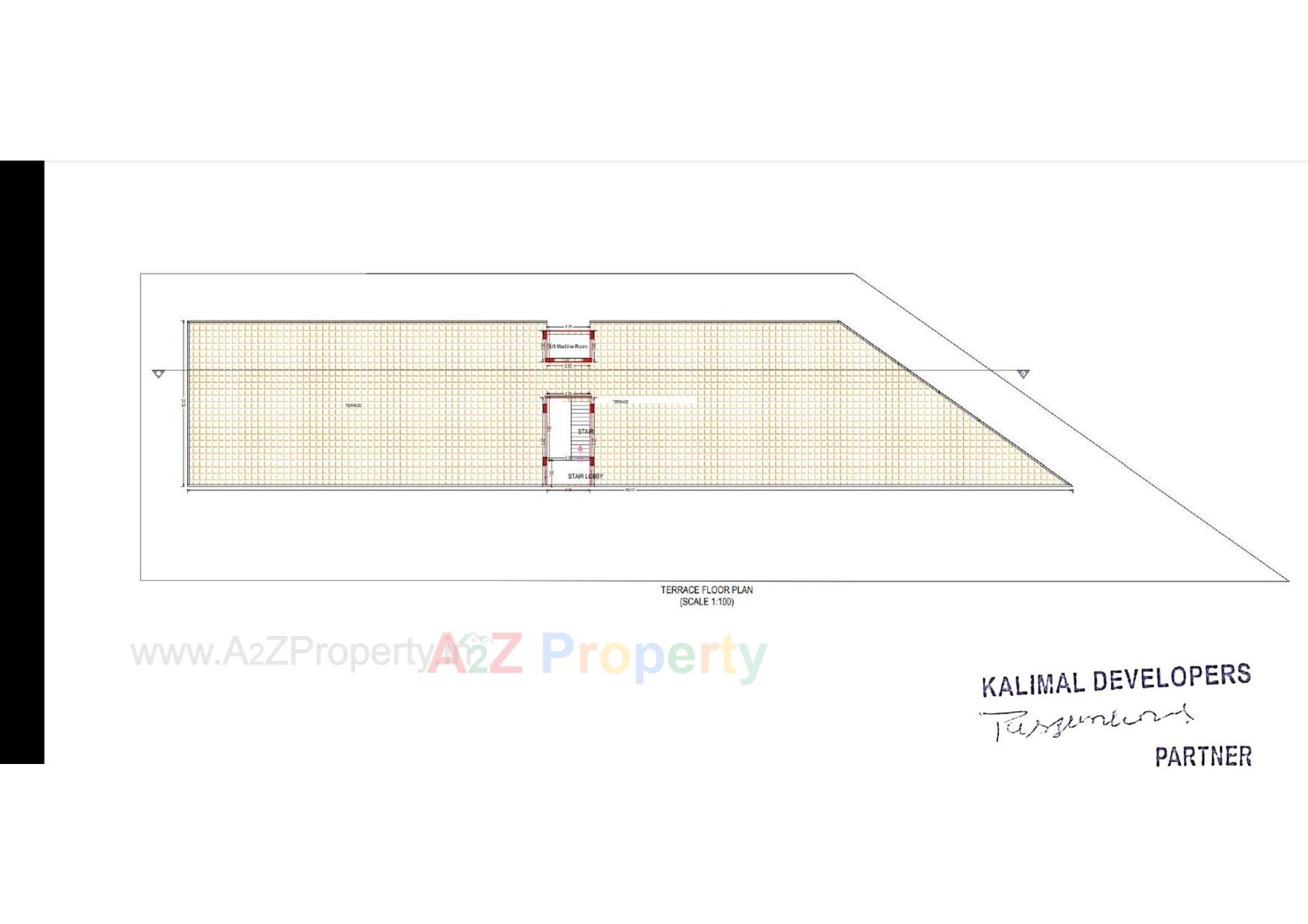 Layout of real estate project Central Plaza located at Joshipura, Junagadh, Gujarat