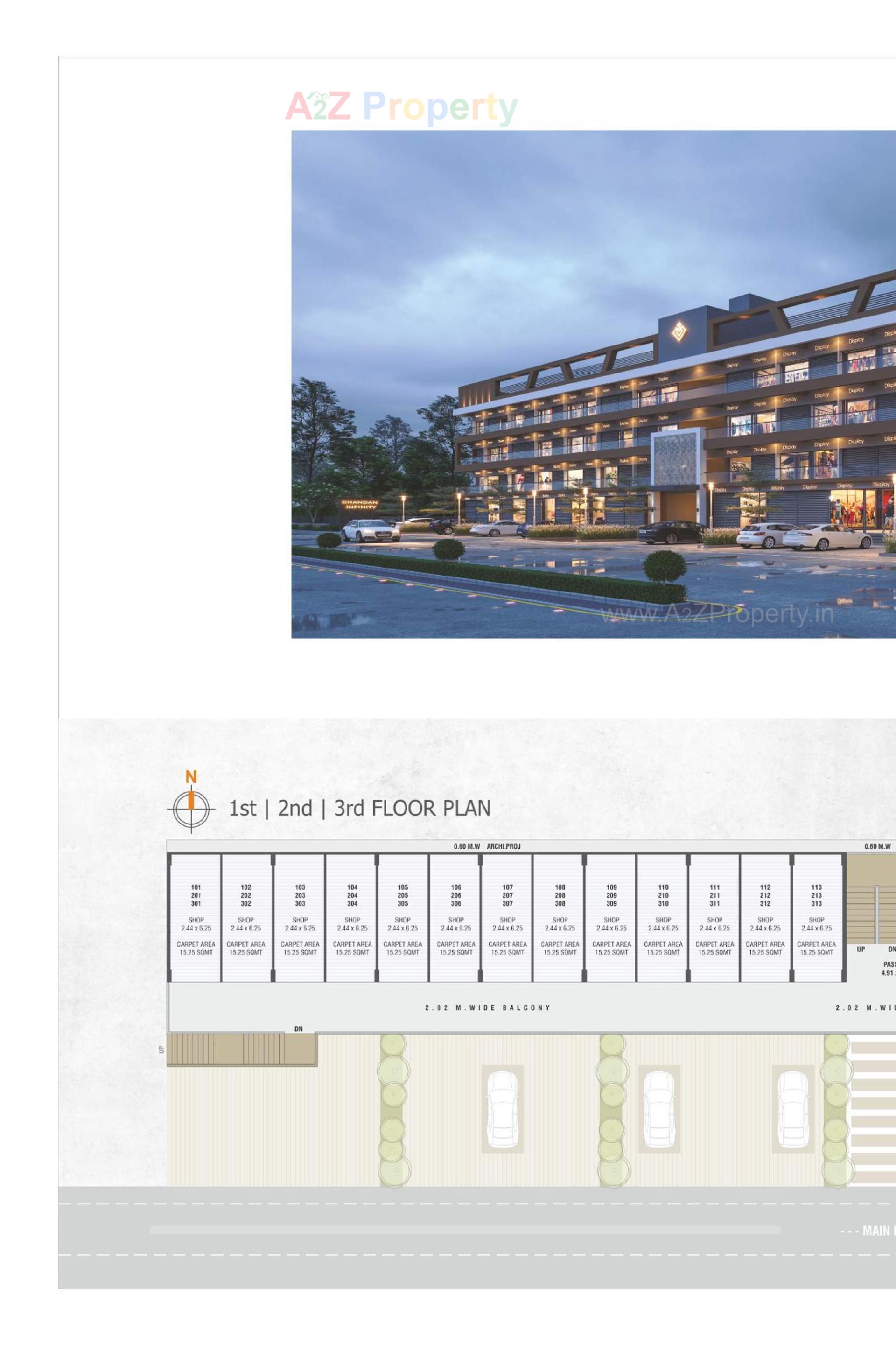 Layout of real estate project Chandan Infinity Chandan Heights located at Shapur, Junagadh, Gujarat