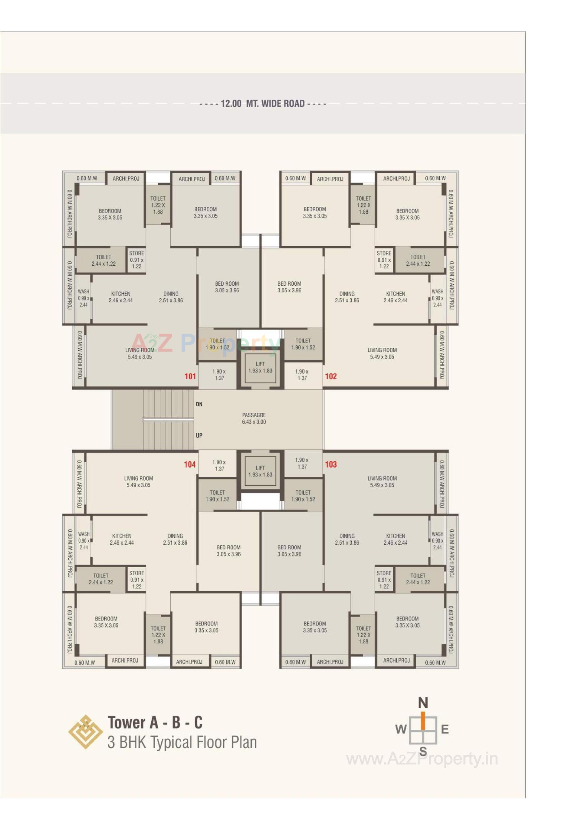 Layout of real estate project Chandan Infinity Chandan Heights located at Shapur, Junagadh, Gujarat