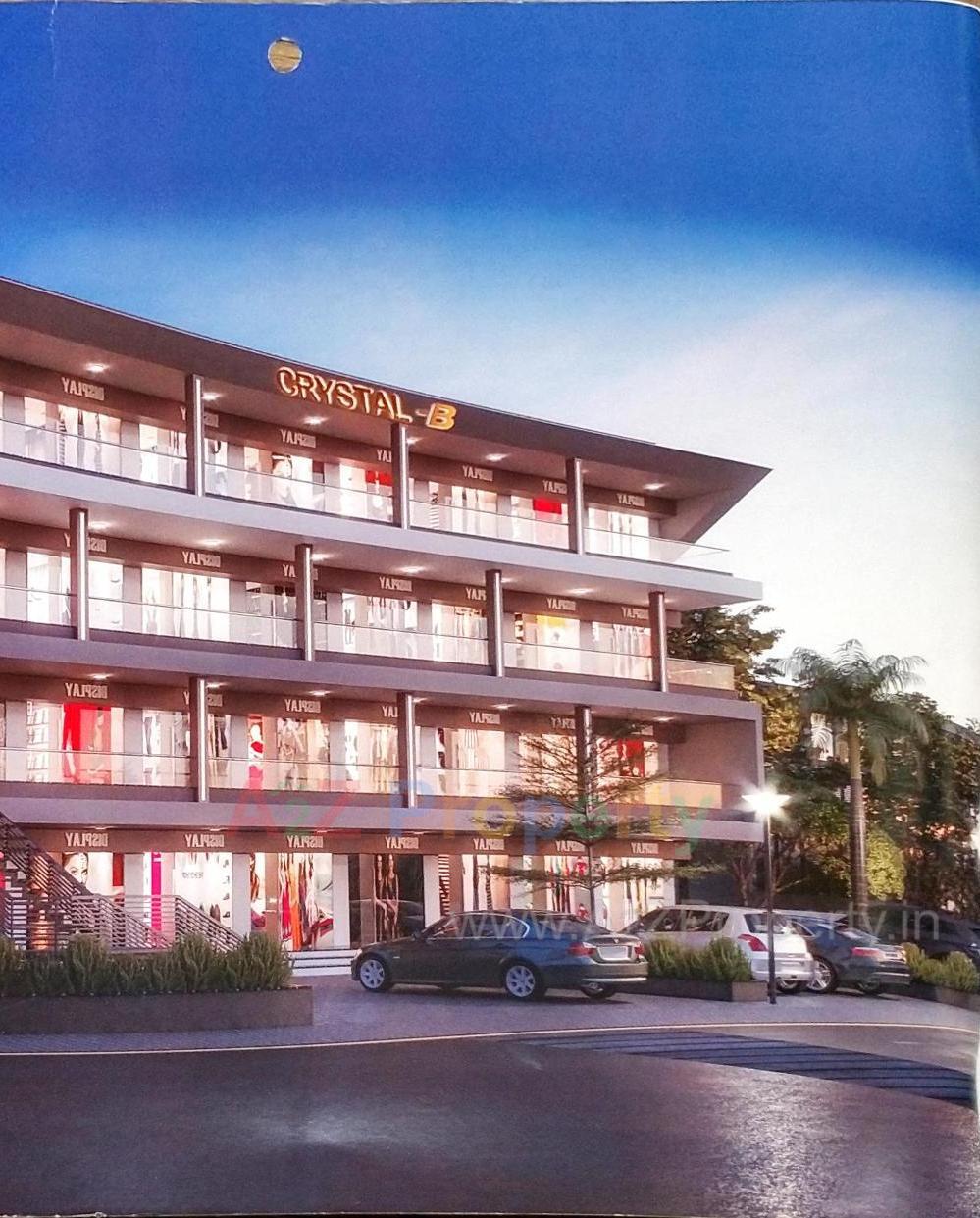 3D Elevation of real estate project Crystal located at Timbawadi, Junagadh, Gujarat