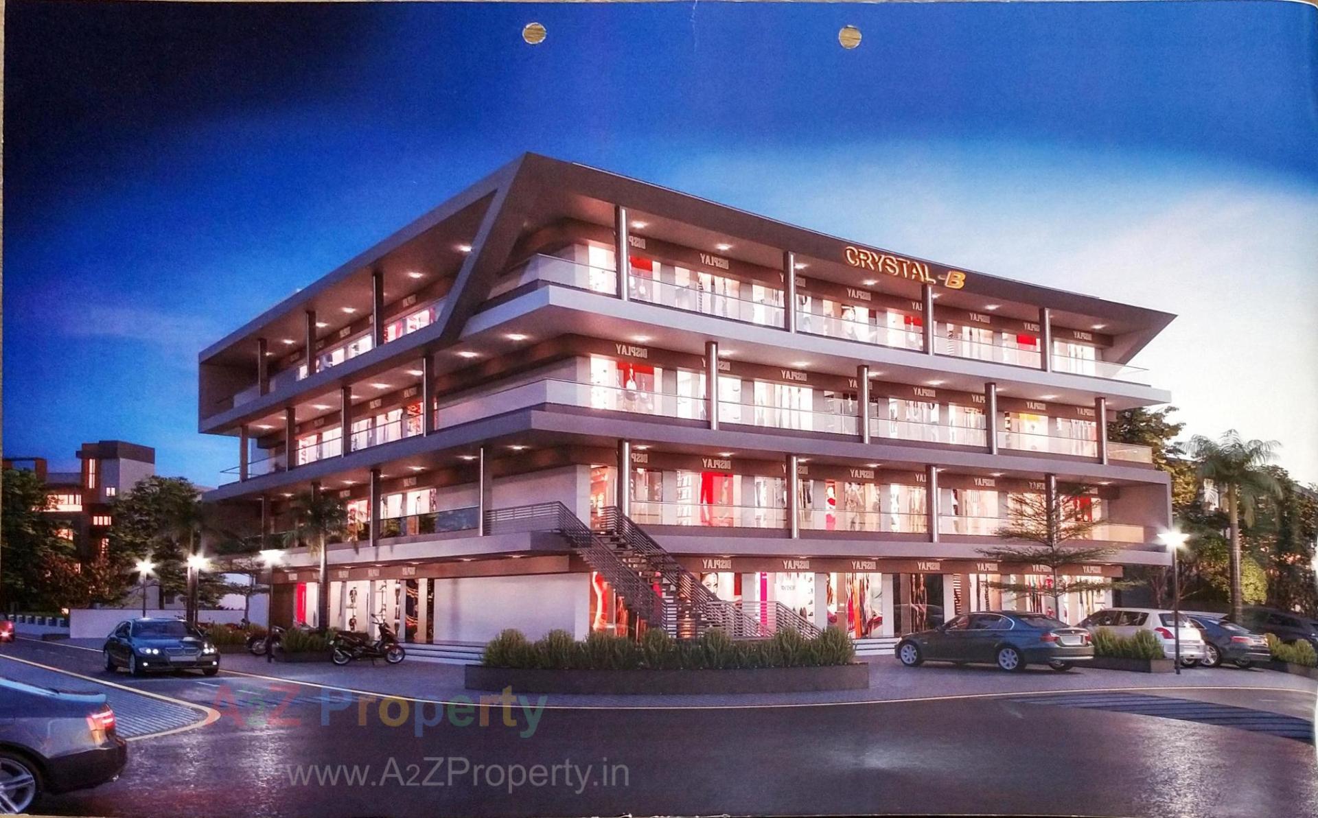 3D Elevation of real estate project Crystal located at Timbawadi, Junagadh, Gujarat