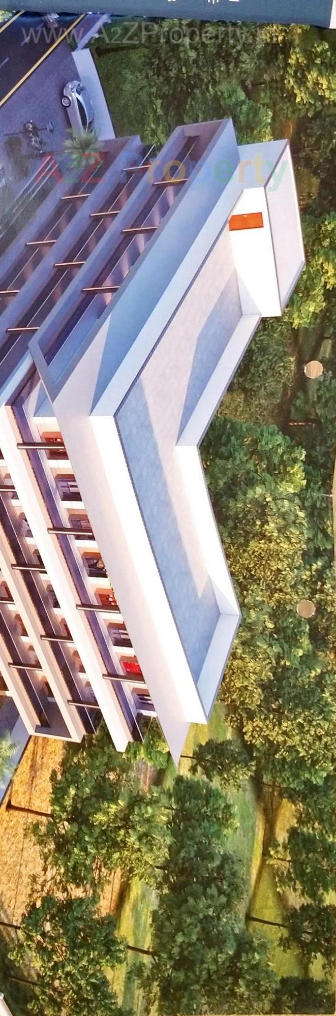 3D Elevation of real estate project Crystal located at Timbawadi, Junagadh, Gujarat