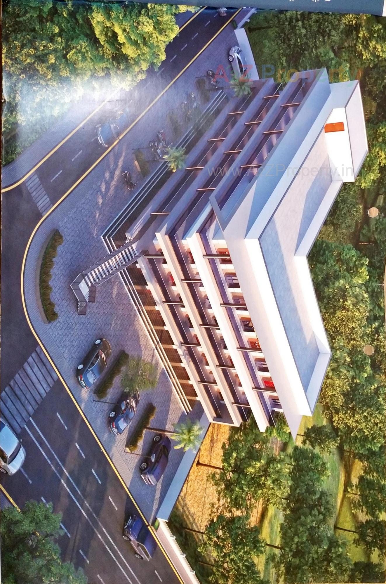 3D Elevation of real estate project Crystal located at Timbawadi, Junagadh, Gujarat