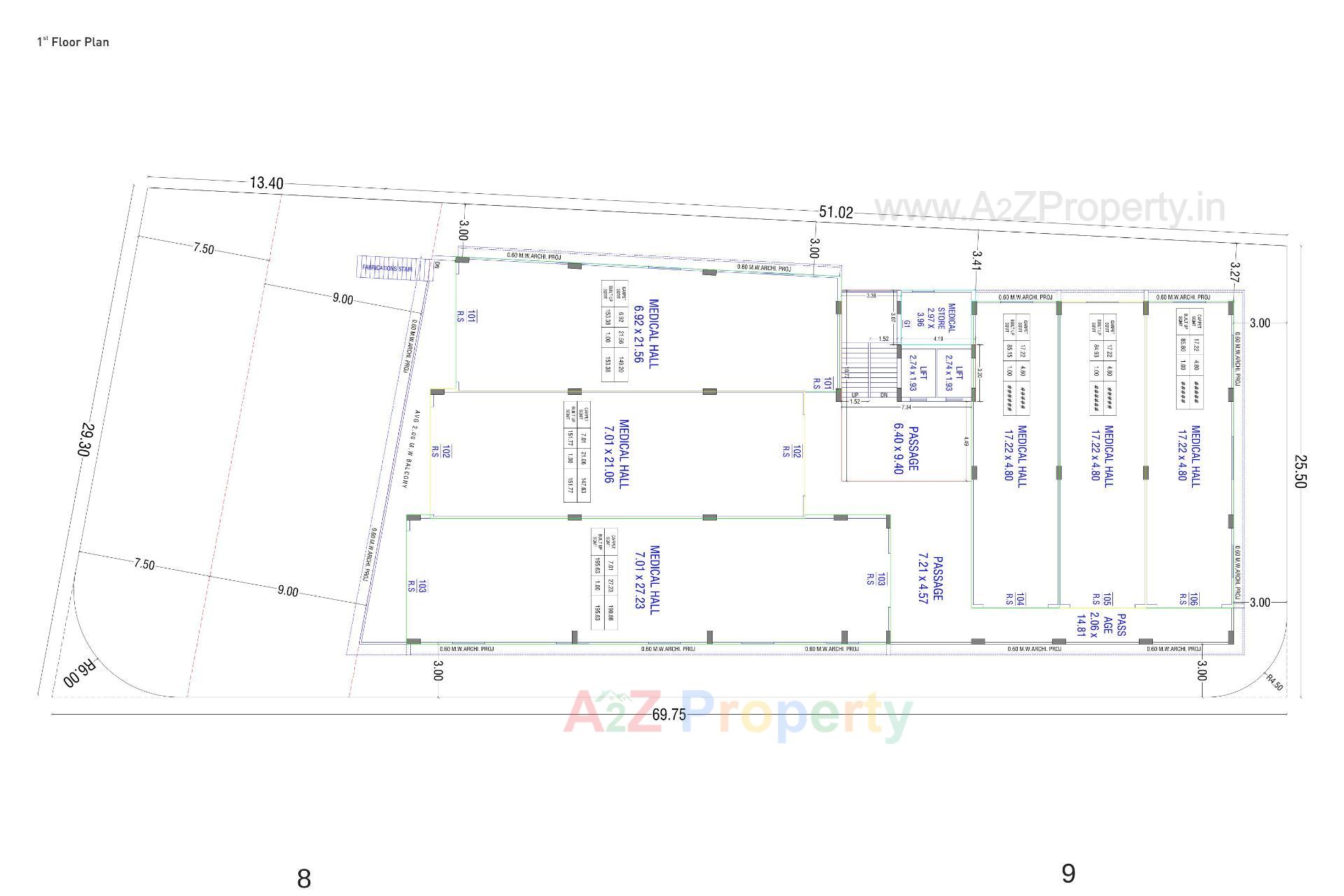 Layout of real estate project Dasaram Prime located at Janjharda, Junagadh, Gujarat