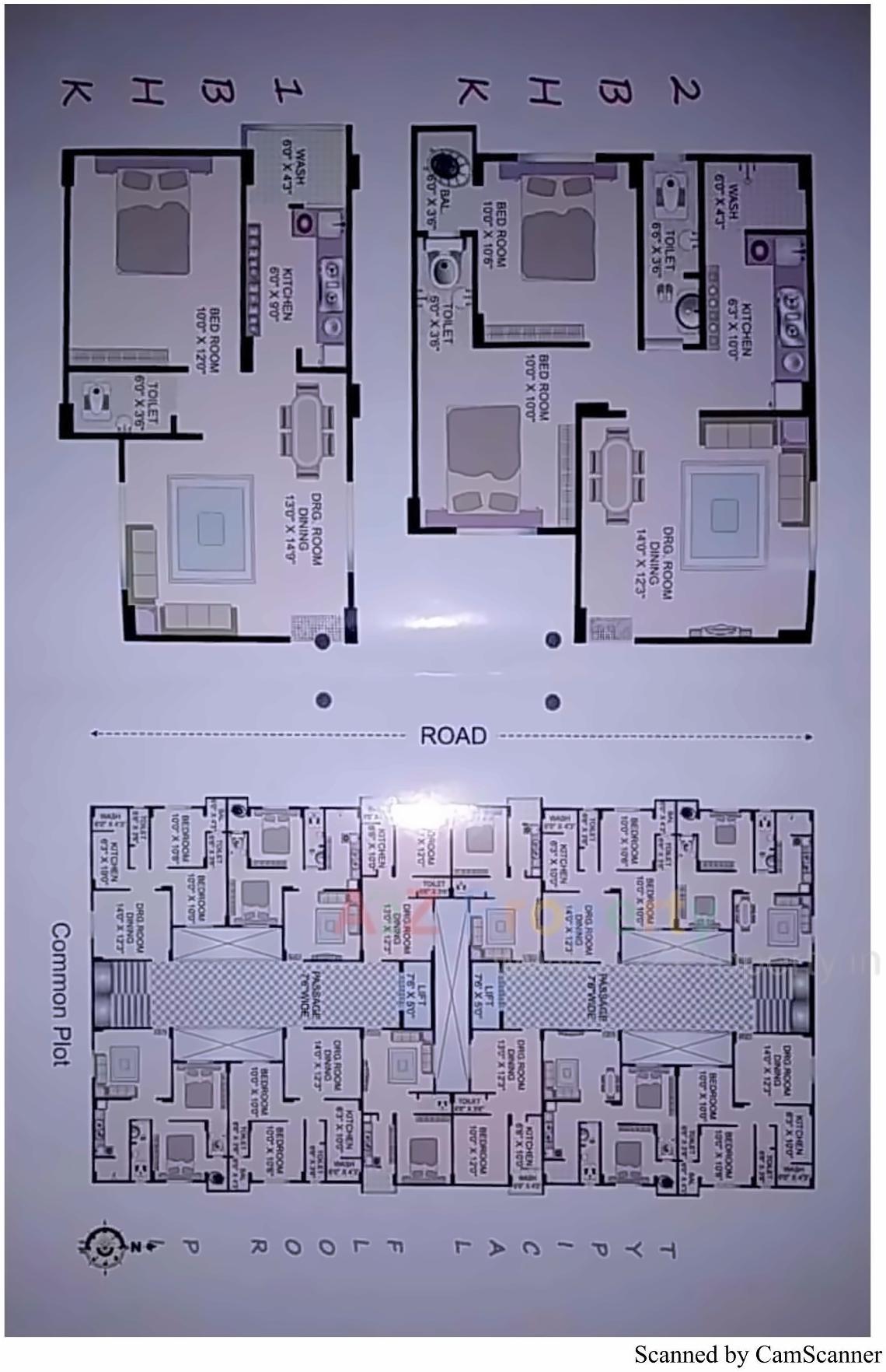 Layout of real estate project Dev Appartment located at Joshipura, Junagadh, Gujarat