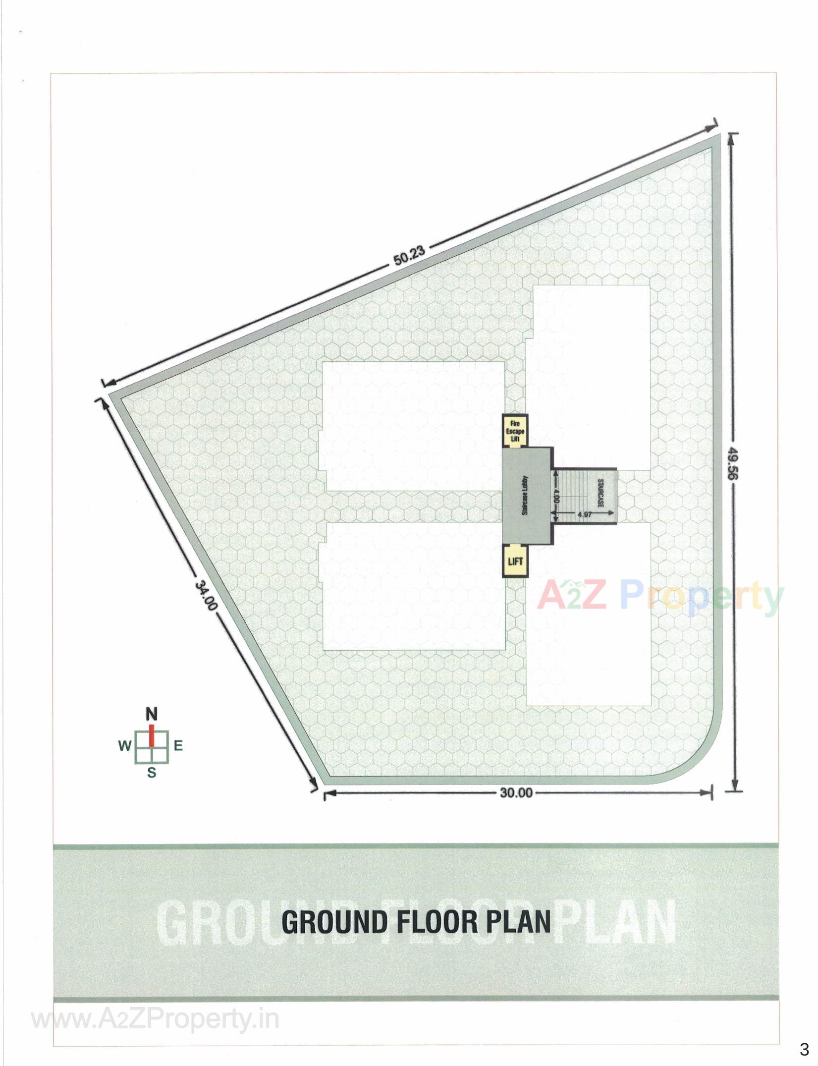Layout of real estate project Galaxy Ananta located at Zanzarda, Junagadh, Gujarat