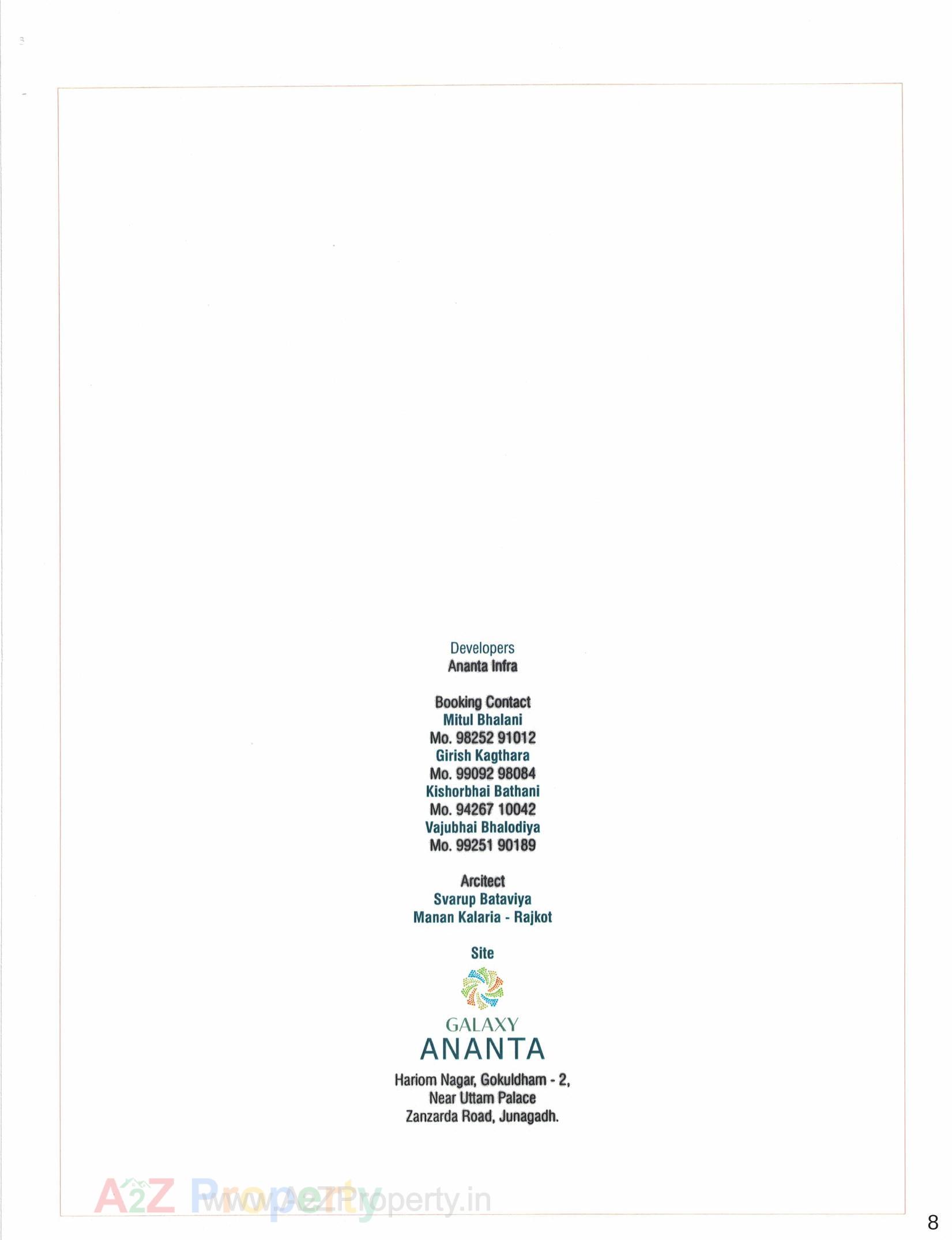  of real estate project Galaxy Ananta located at Zanzarda, Junagadh, Gujarat