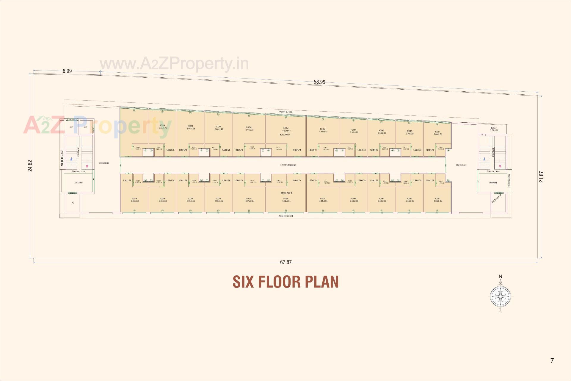Layout of real estate project Galaxy Capital located at Chobari, Junagadh, Gujarat