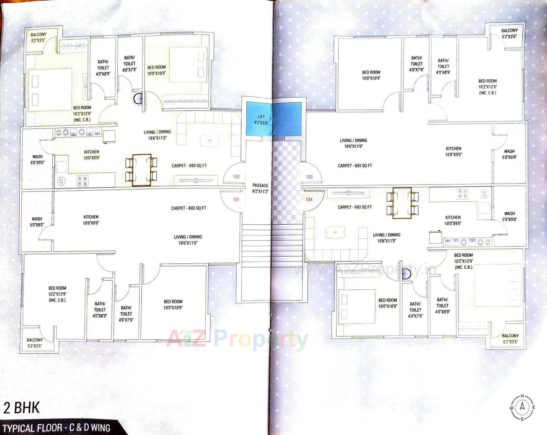 Layout of real estate project Galaxy Iscon located at Junagadh, Junagadh, Gujarat