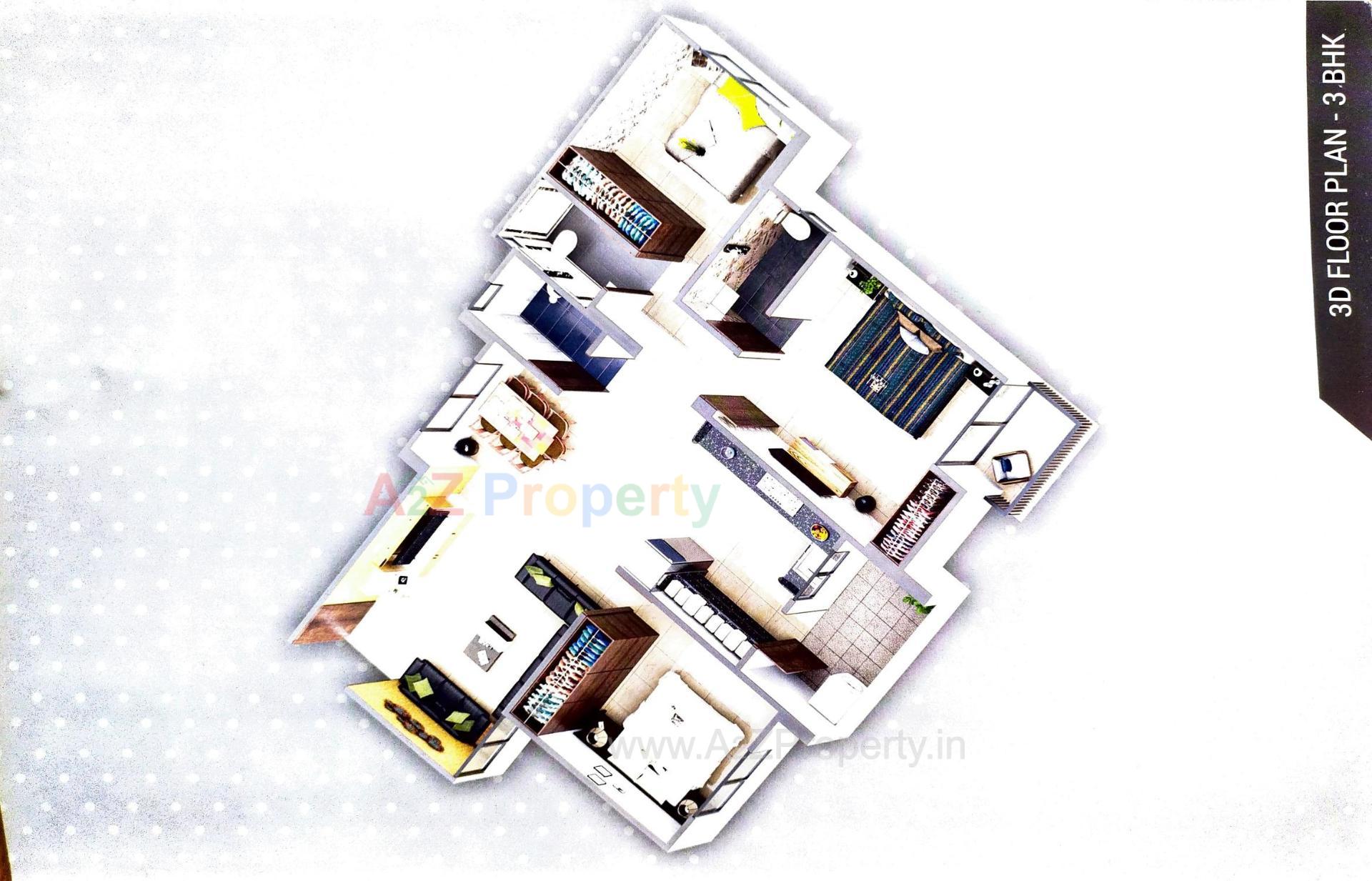 Layout of real estate project Galaxy Iscon located at Junagadh, Junagadh, Gujarat