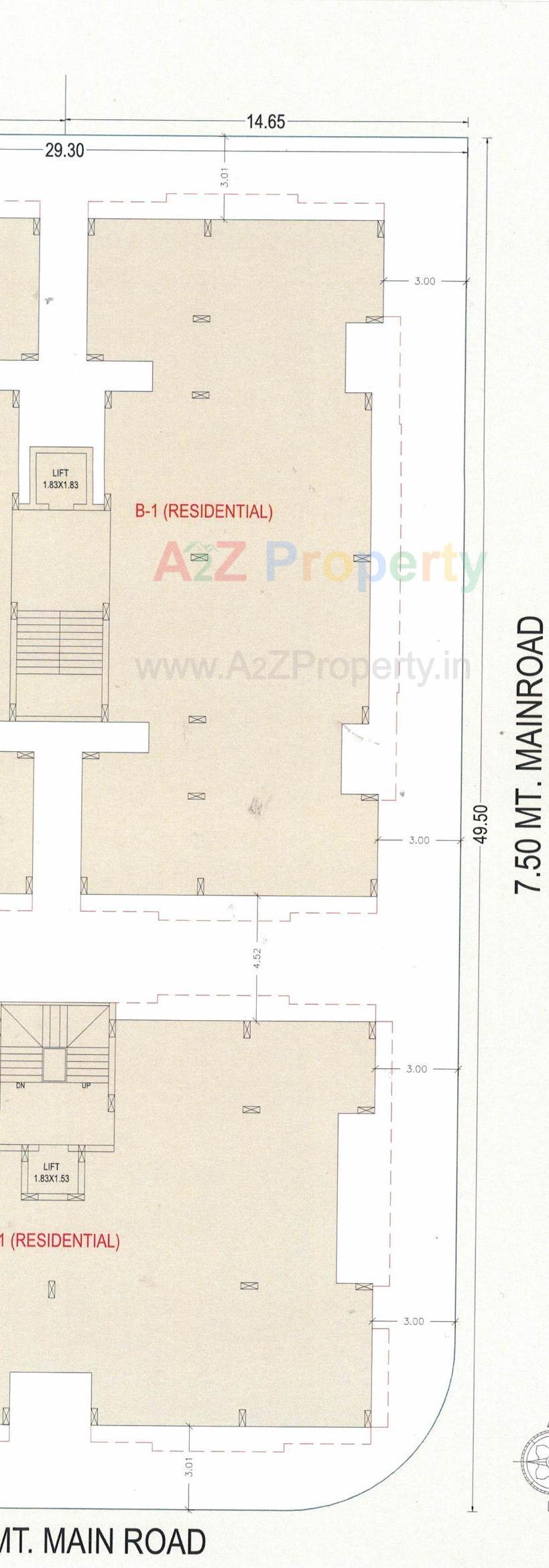 Layout of real estate project Galaxy Key Stone 30 located at Junagadh, Junagadh, Gujarat