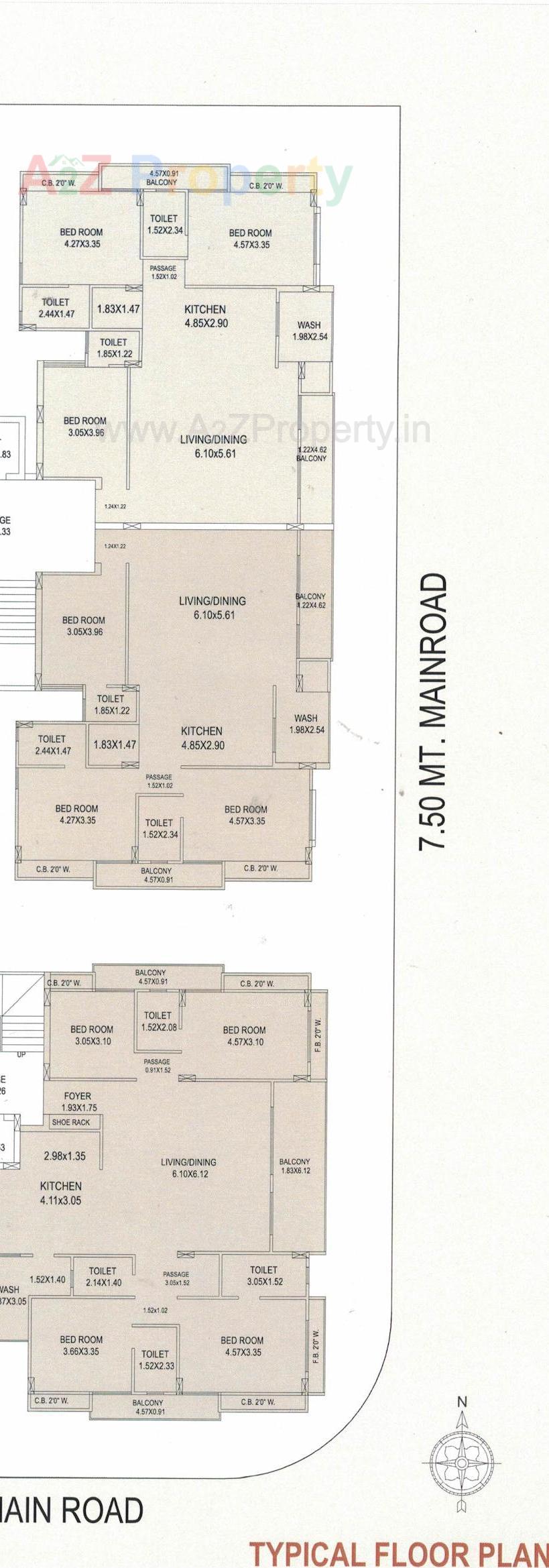 Layout of real estate project Galaxy Key Stone 30 located at Junagadh, Junagadh, Gujarat