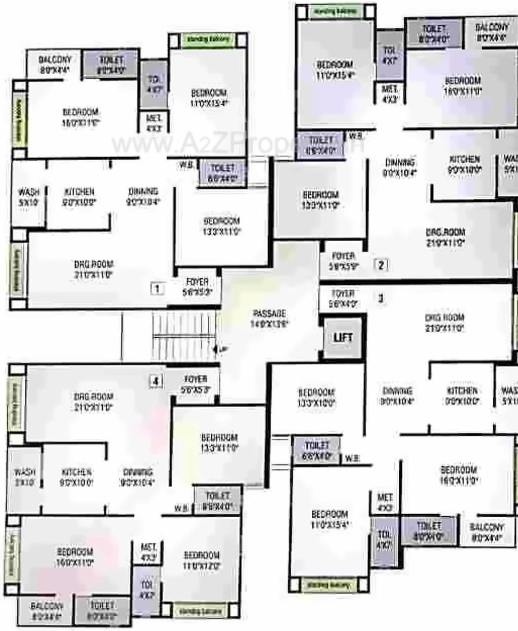 Layout of real estate project Golden Lake Residency located at Junagadh, Junagadh, Gujarat