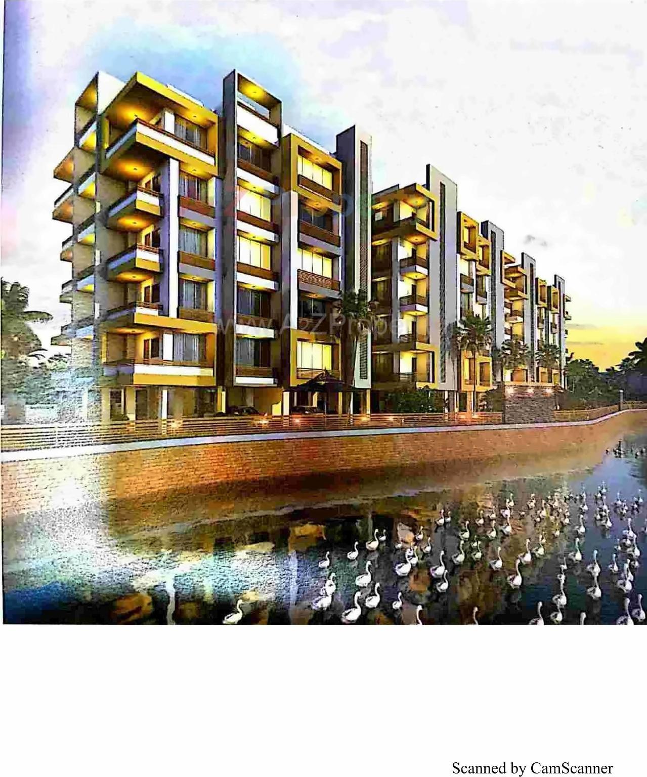 3D Elevation of real estate project Golden Lake Residency located at Junagadh, Junagadh, Gujarat