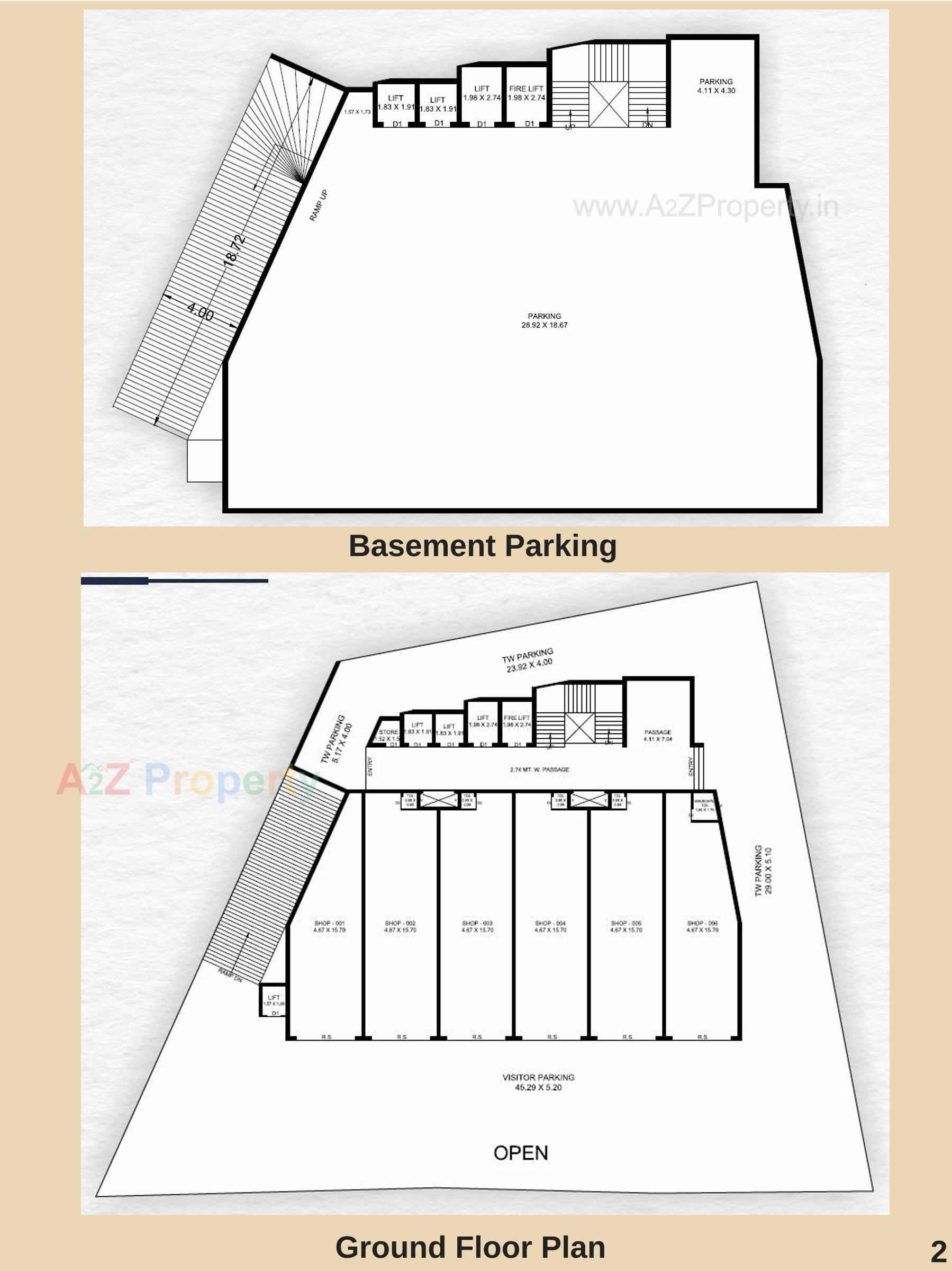 Layout of real estate project Golden Square located at Zanazarda, Junagadh, Gujarat