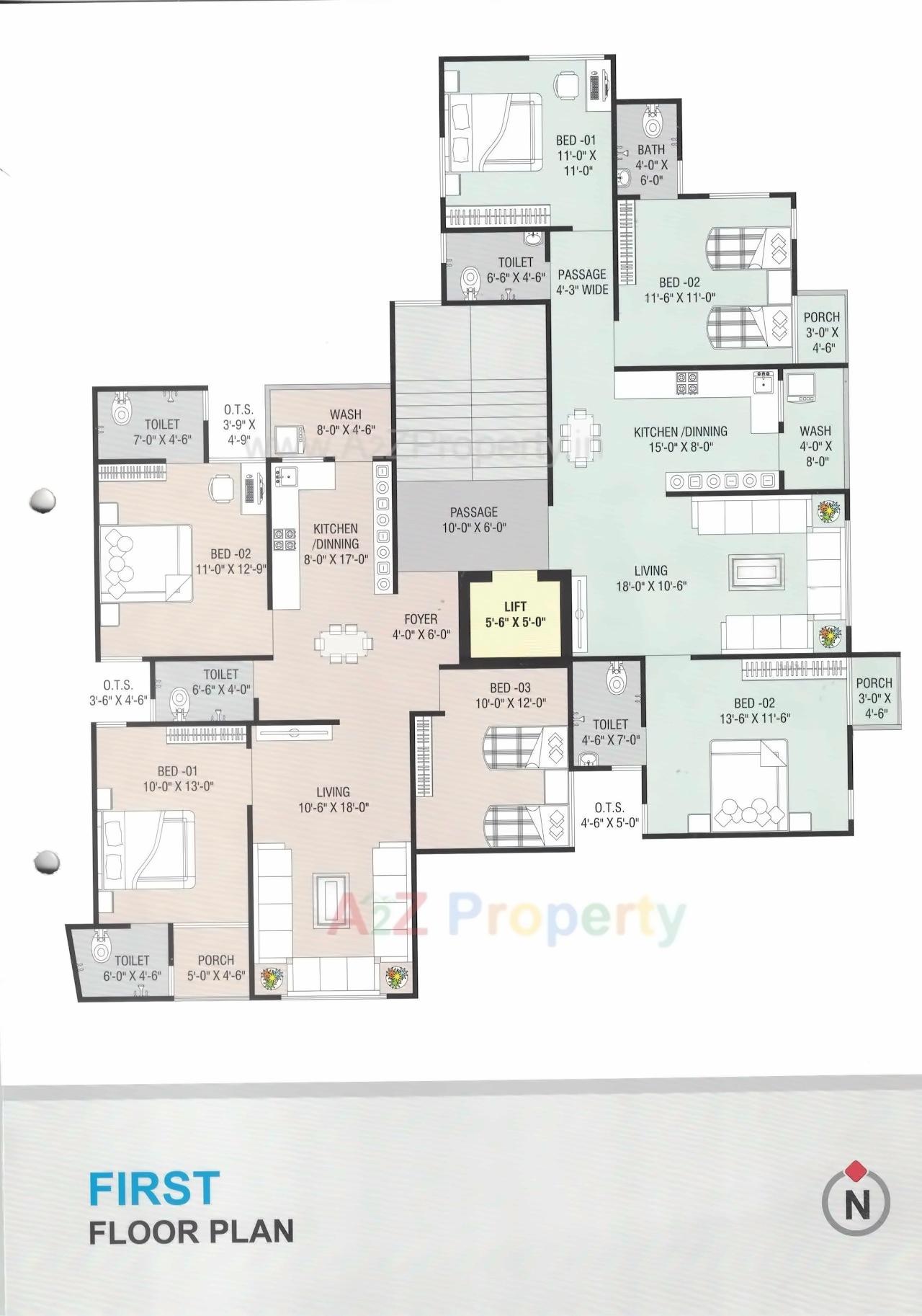 Layout of real estate project Gurukrupa located at Junagadh, Junagadh, Gujarat