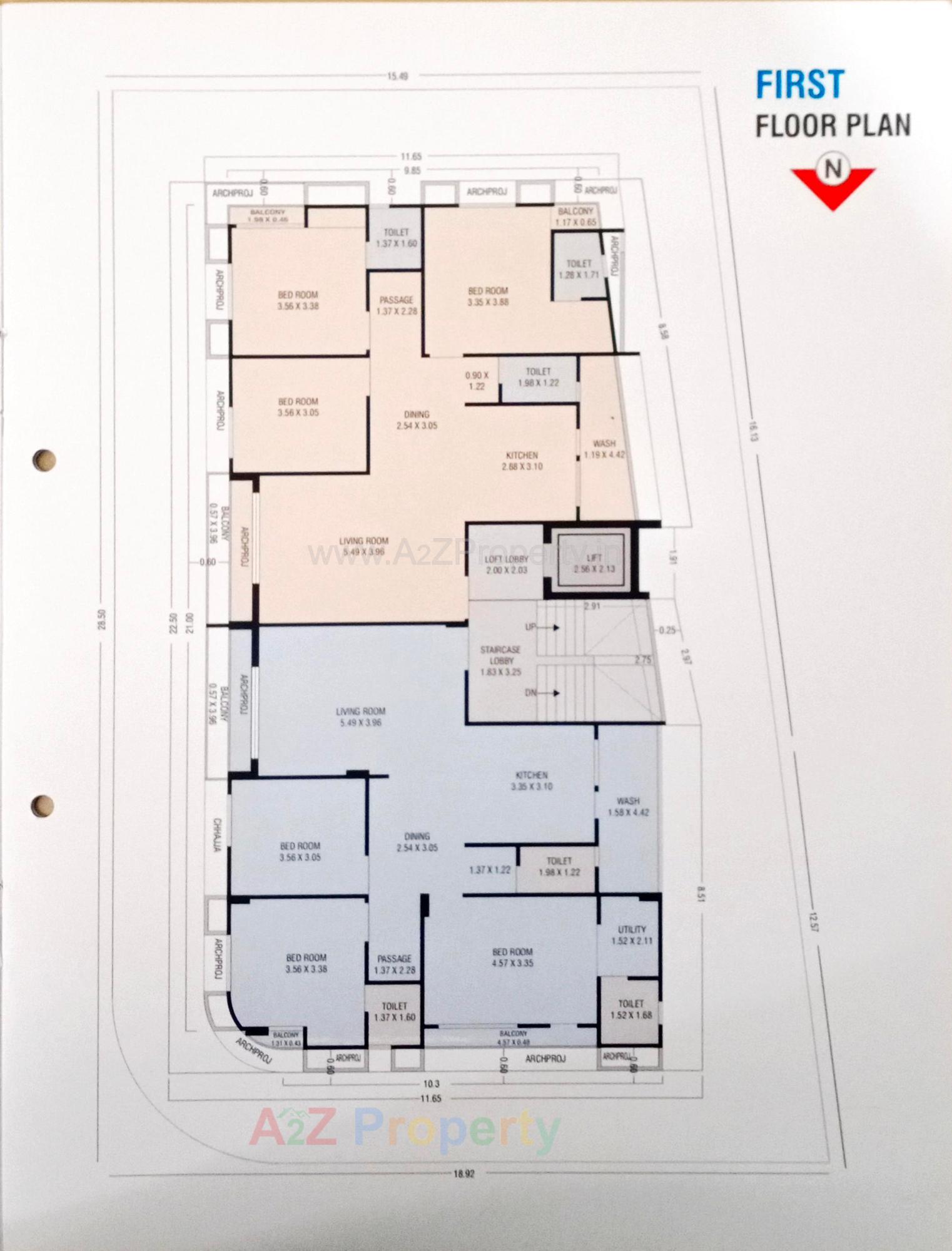 Layout of real estate project Hanumant Glory located at Junagadh, Junagadh, Gujarat