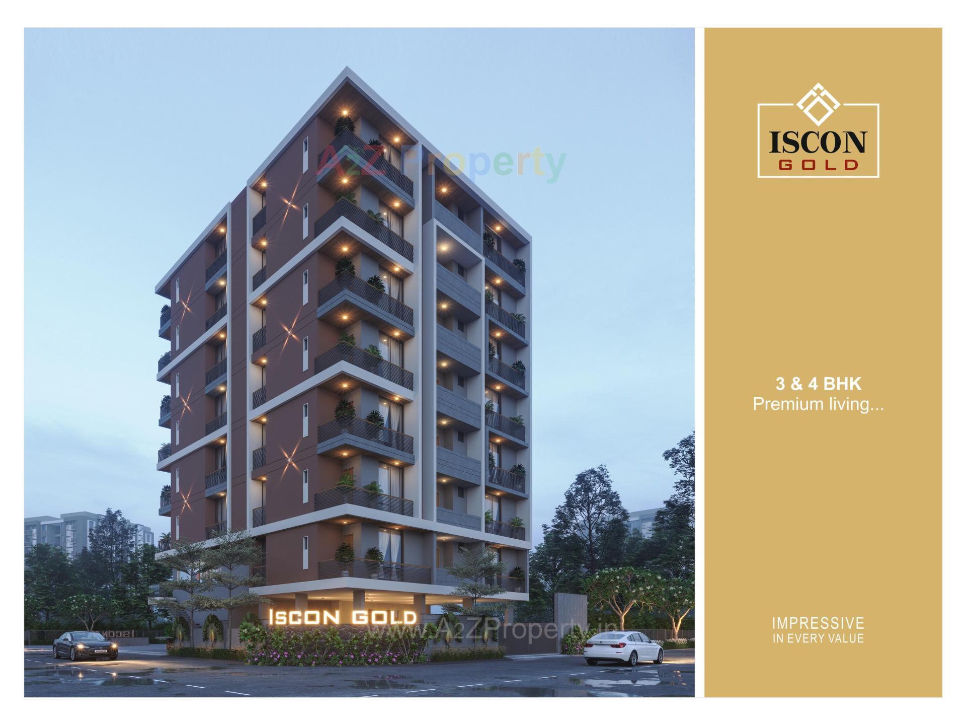 3D Elevation of real estate project Iscon Gold located at Junagadh, Junagadh, Gujarat