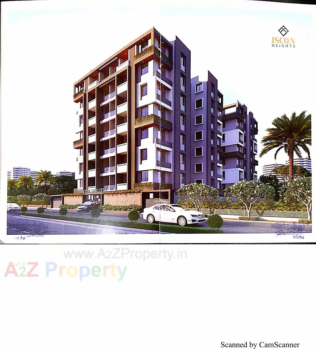 3D Elevation of real estate project Iscon Heights located at Moti-palace-township-1, Junagadh, Gujarat