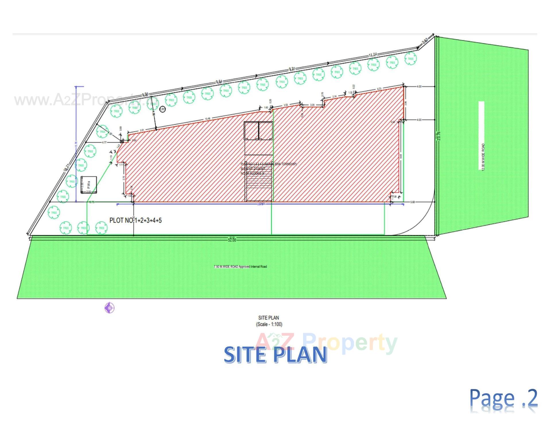 Layout of real estate project Iscon Prime located at Junagadh, Junagadh, Gujarat