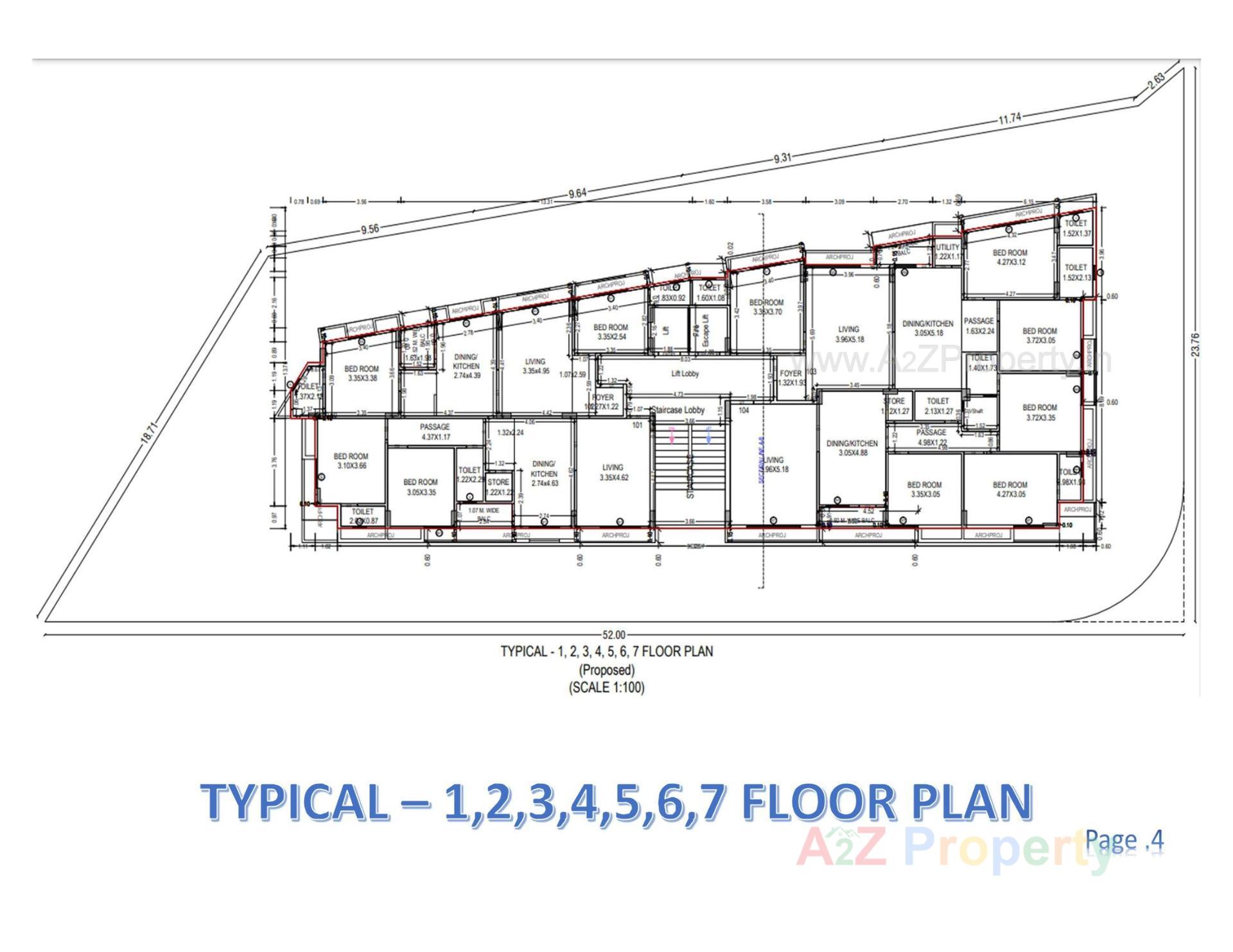 Layout of real estate project Iscon Prime located at Junagadh, Junagadh, Gujarat